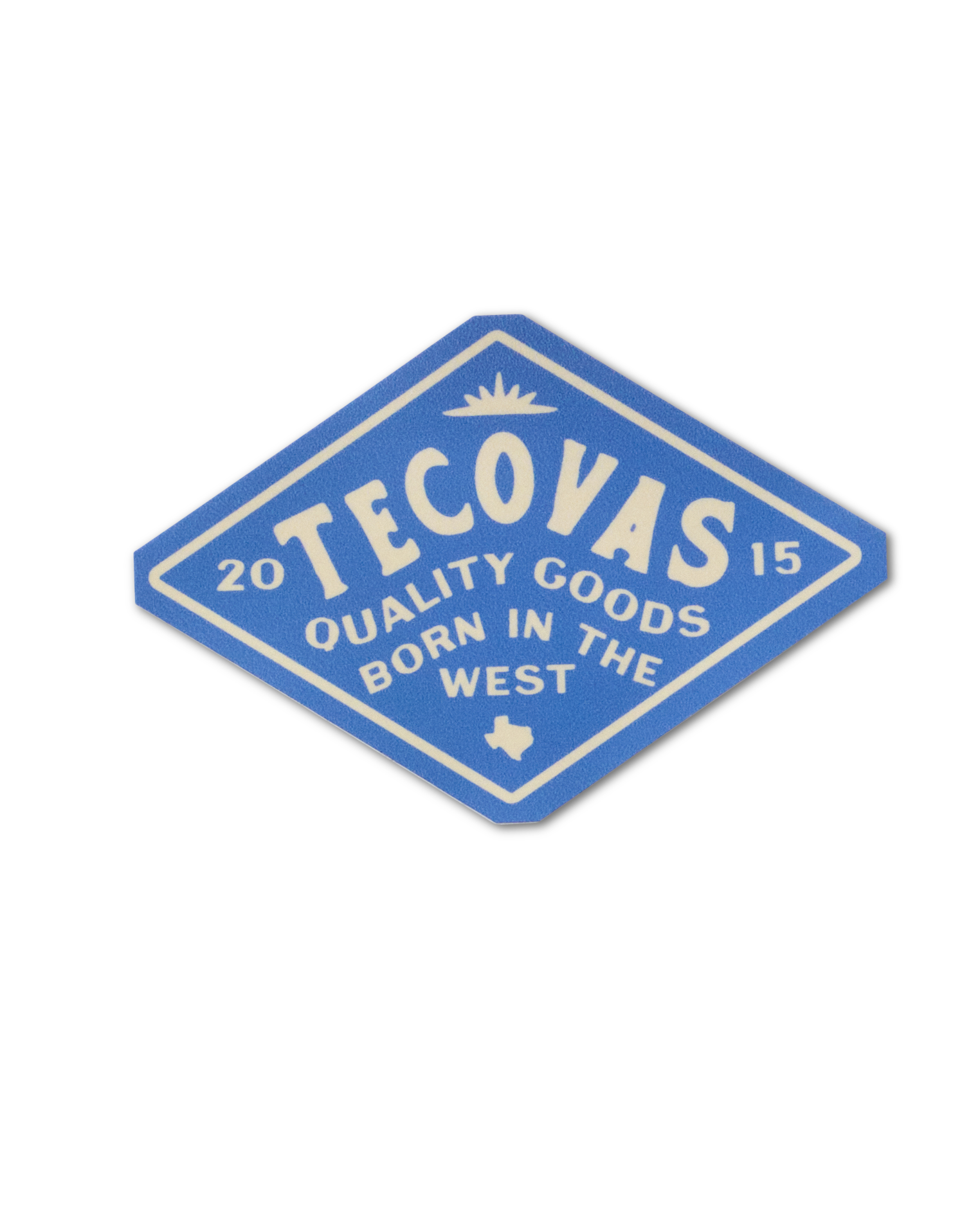 Tecovas Blue Diamond Sticker - Blue Sticker