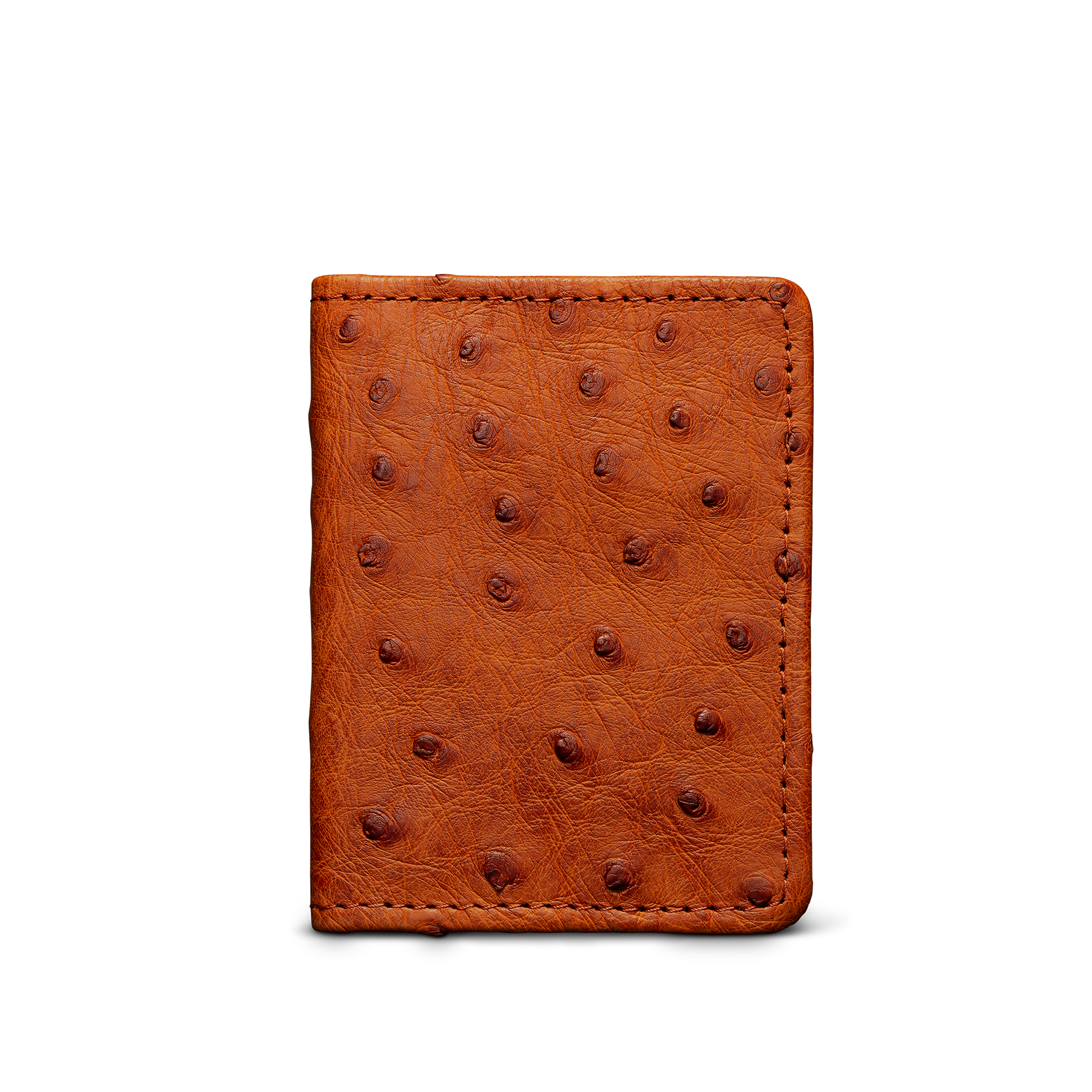 Ostrich Bifold - Pecan Ostrich
