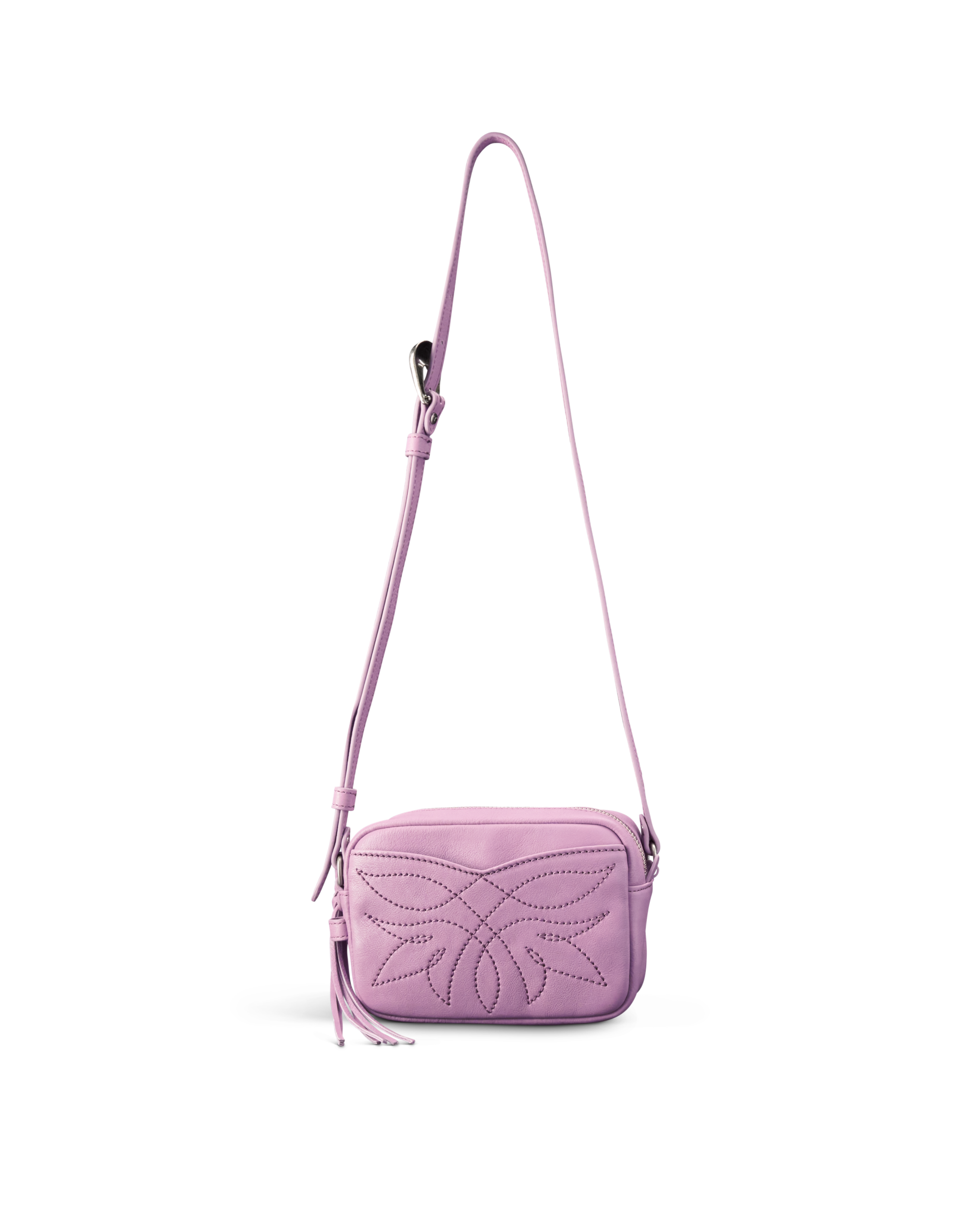 Flower Mini Crossbody - Orchid Cowhide