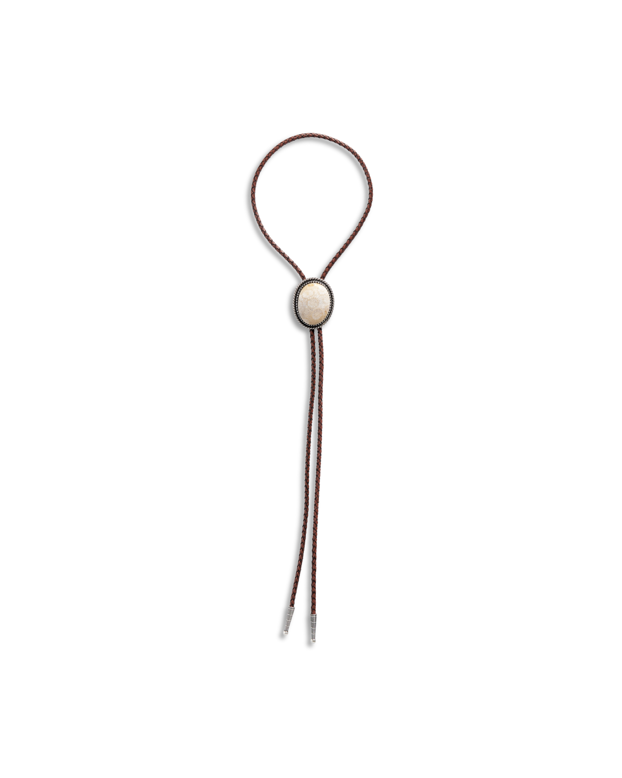 Iron Lamb Fossilized Coral Bolo - Cream Black Coral