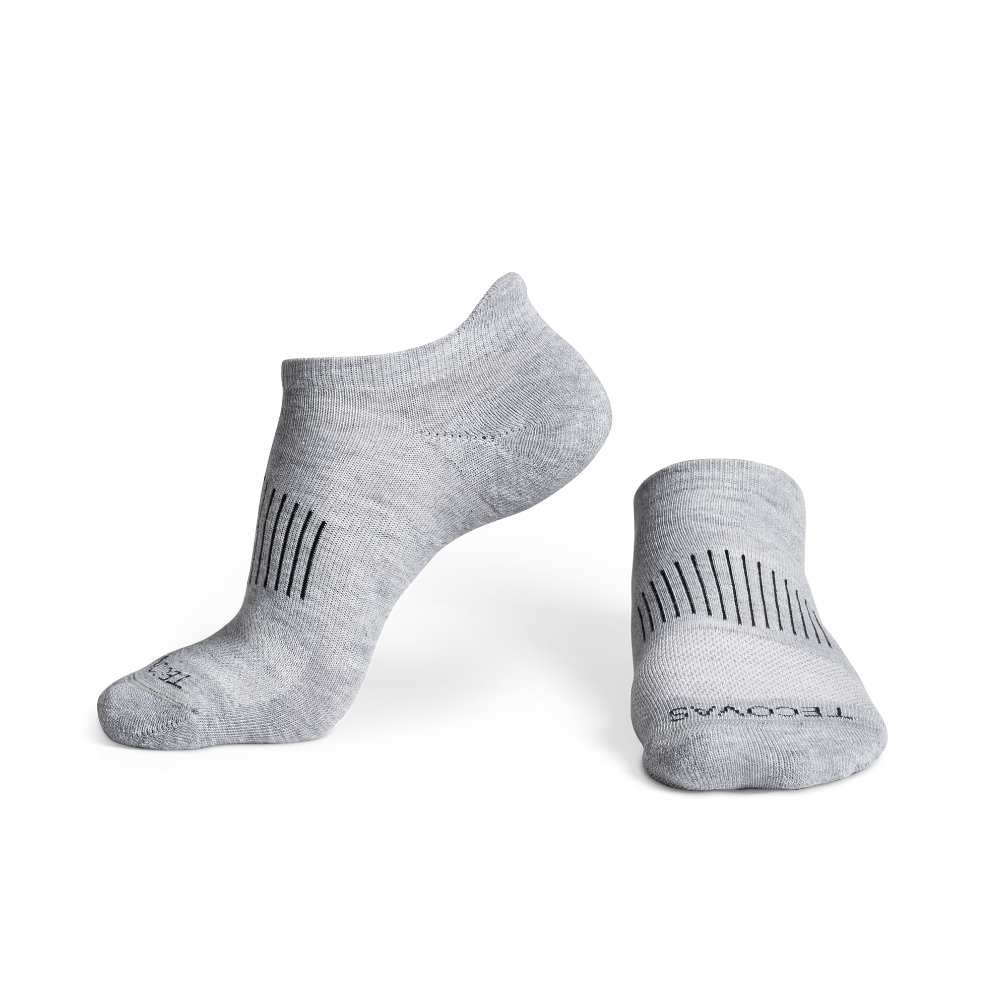 Ankle Socks (3-Pack) - Gray Polyester Spandex