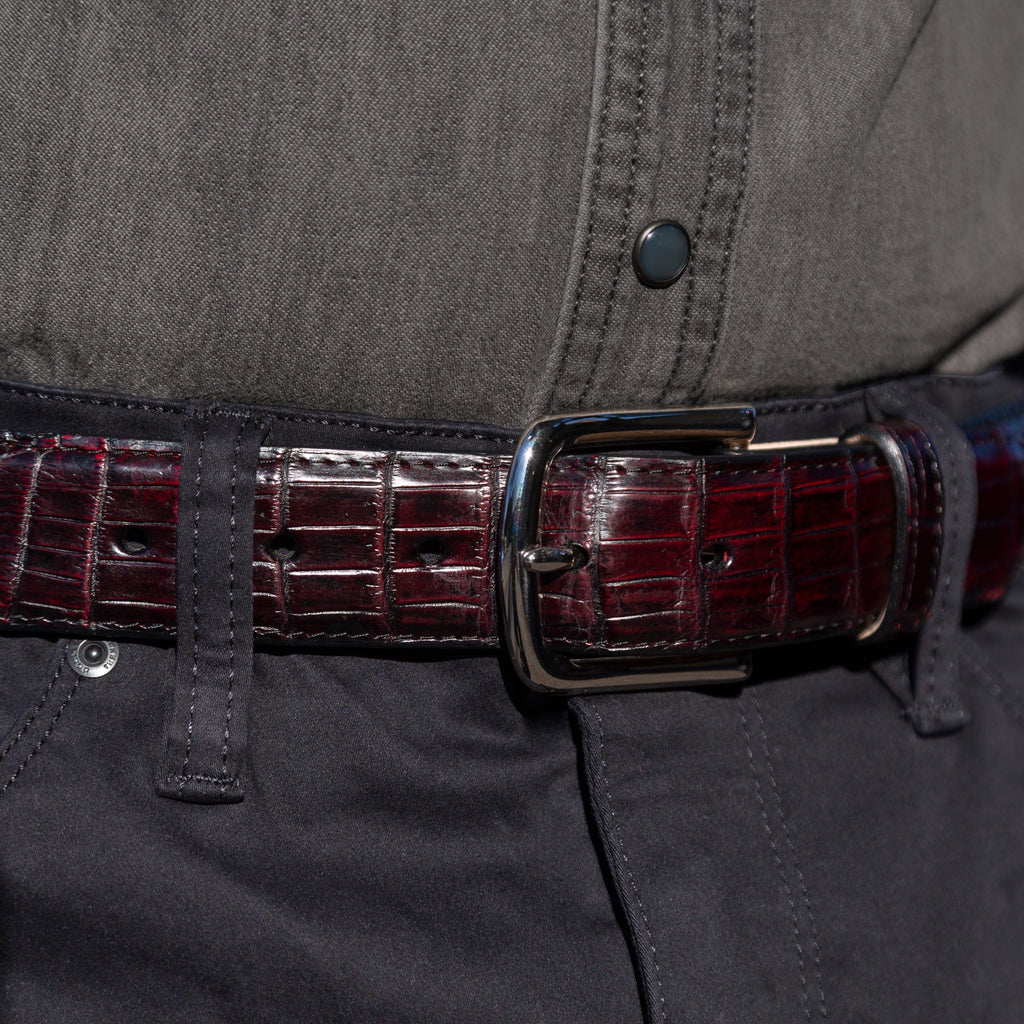 Men's Crocodile Belt - Midnight Crocodile