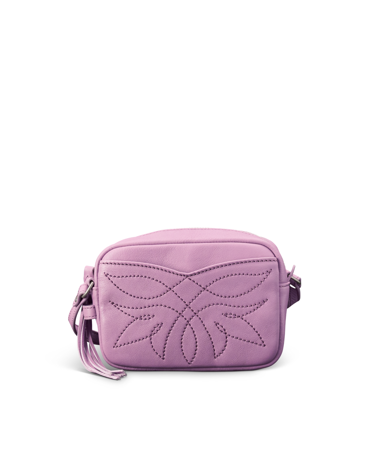 Flower Mini Crossbody - Orchid Cowhide