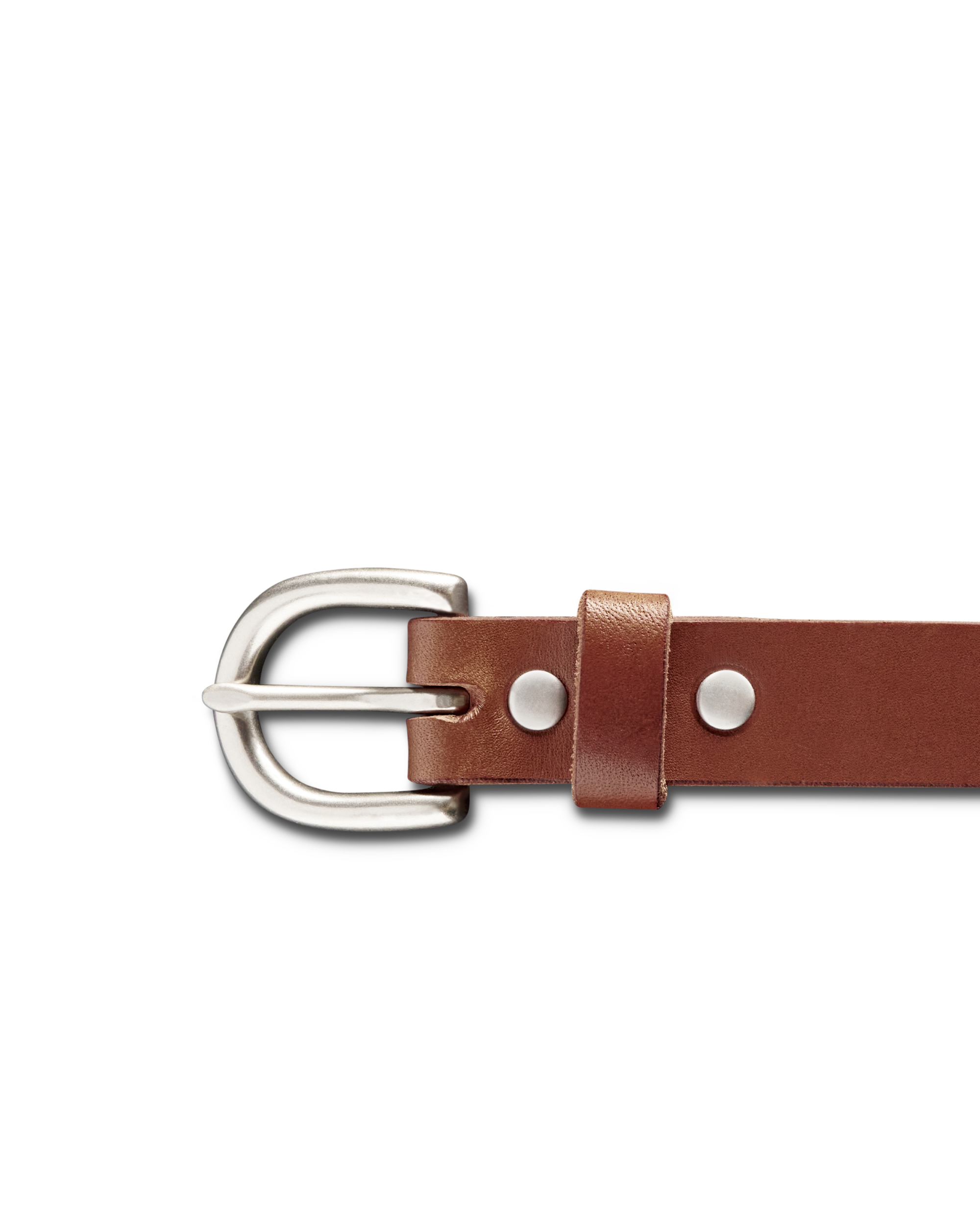 Women's Concho Belt - Brown Cowhide