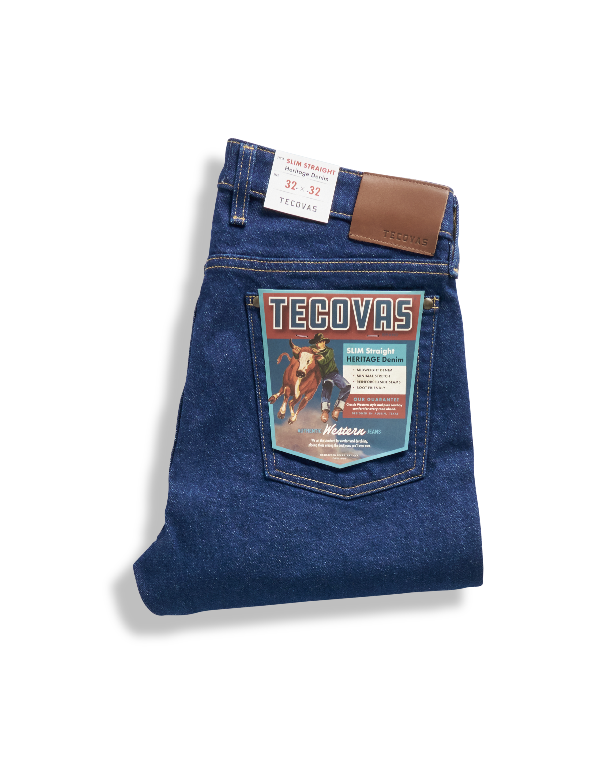 Men's Slim Straight Heritage Denim - Dark Blue Heritage Denim