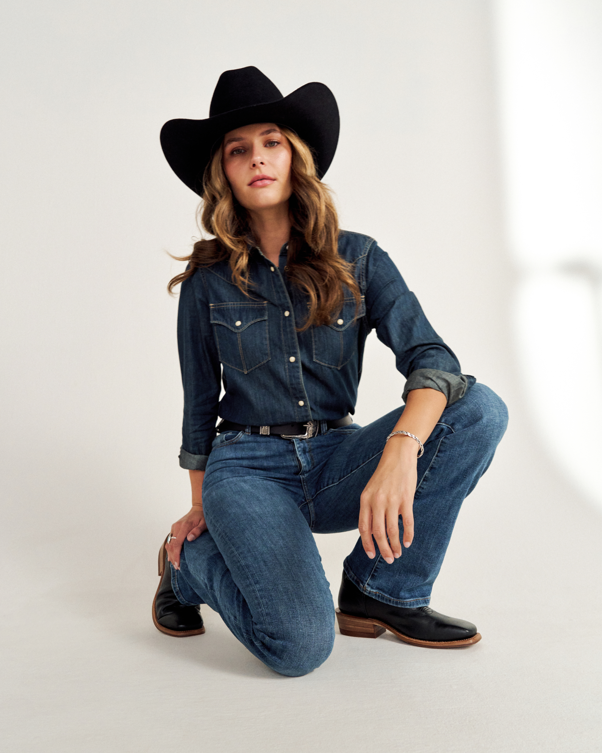 Cattleman Fur Cowboy Hat - Black Rabbit Fur