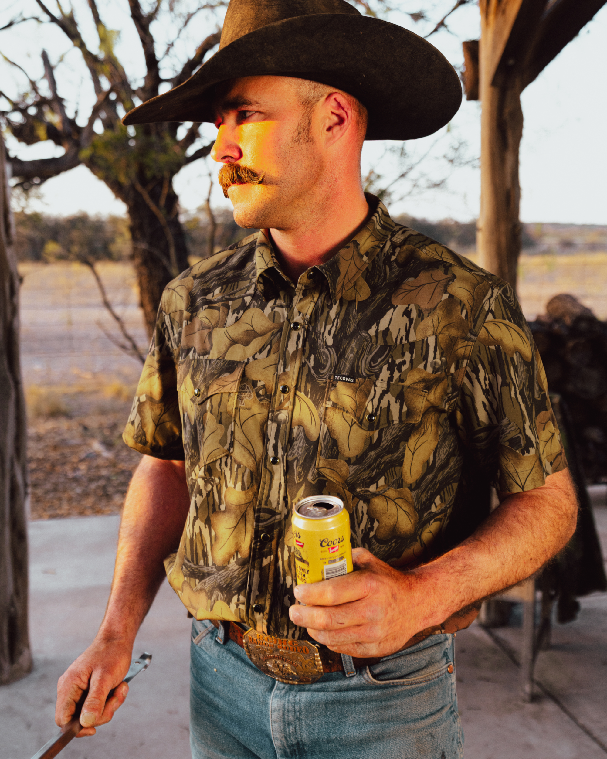 Men's Performance Short Sleeve Western Pearl Snap - Fall Foliage Performance