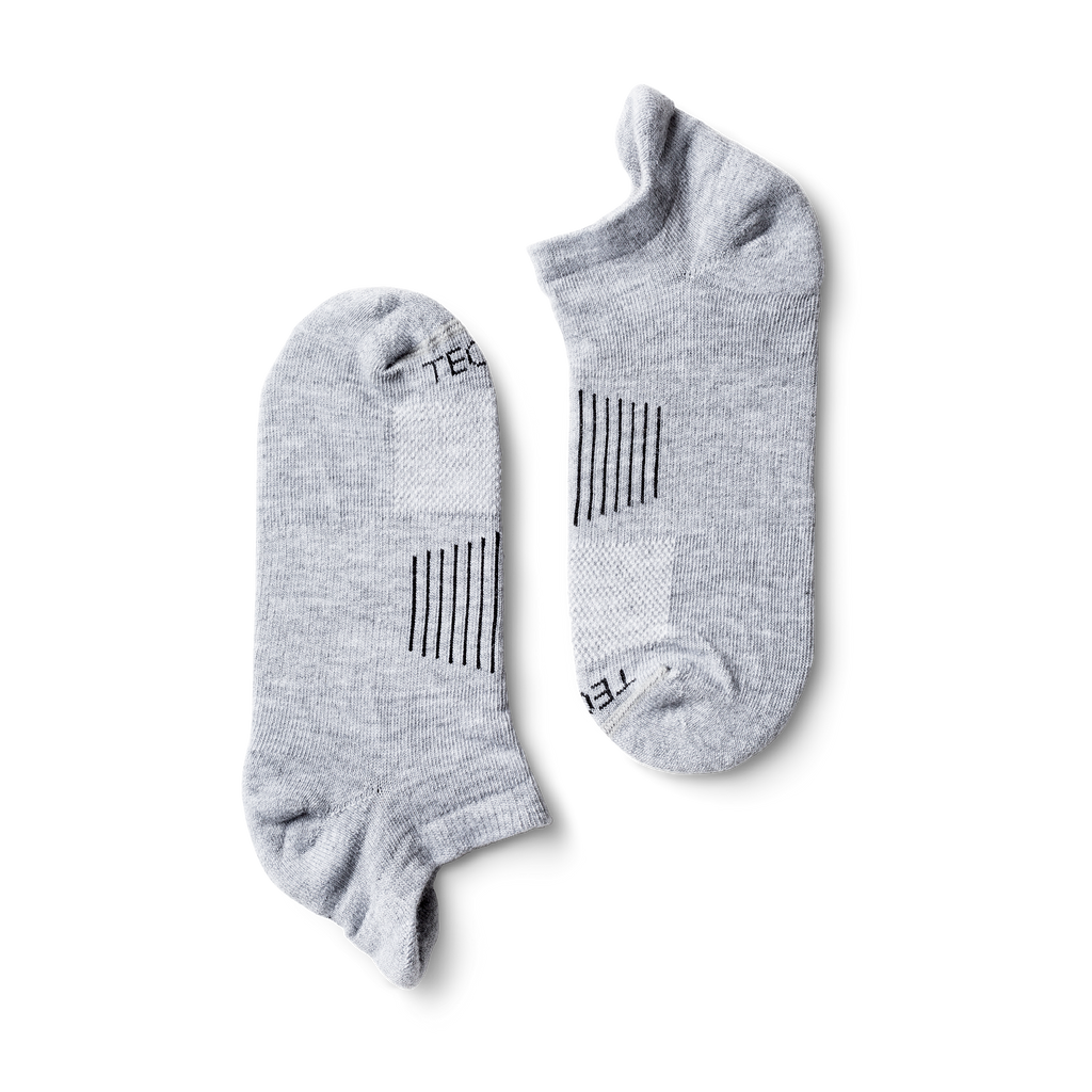 Ankle Socks (3-Pack) - Gray Polyester Spandex