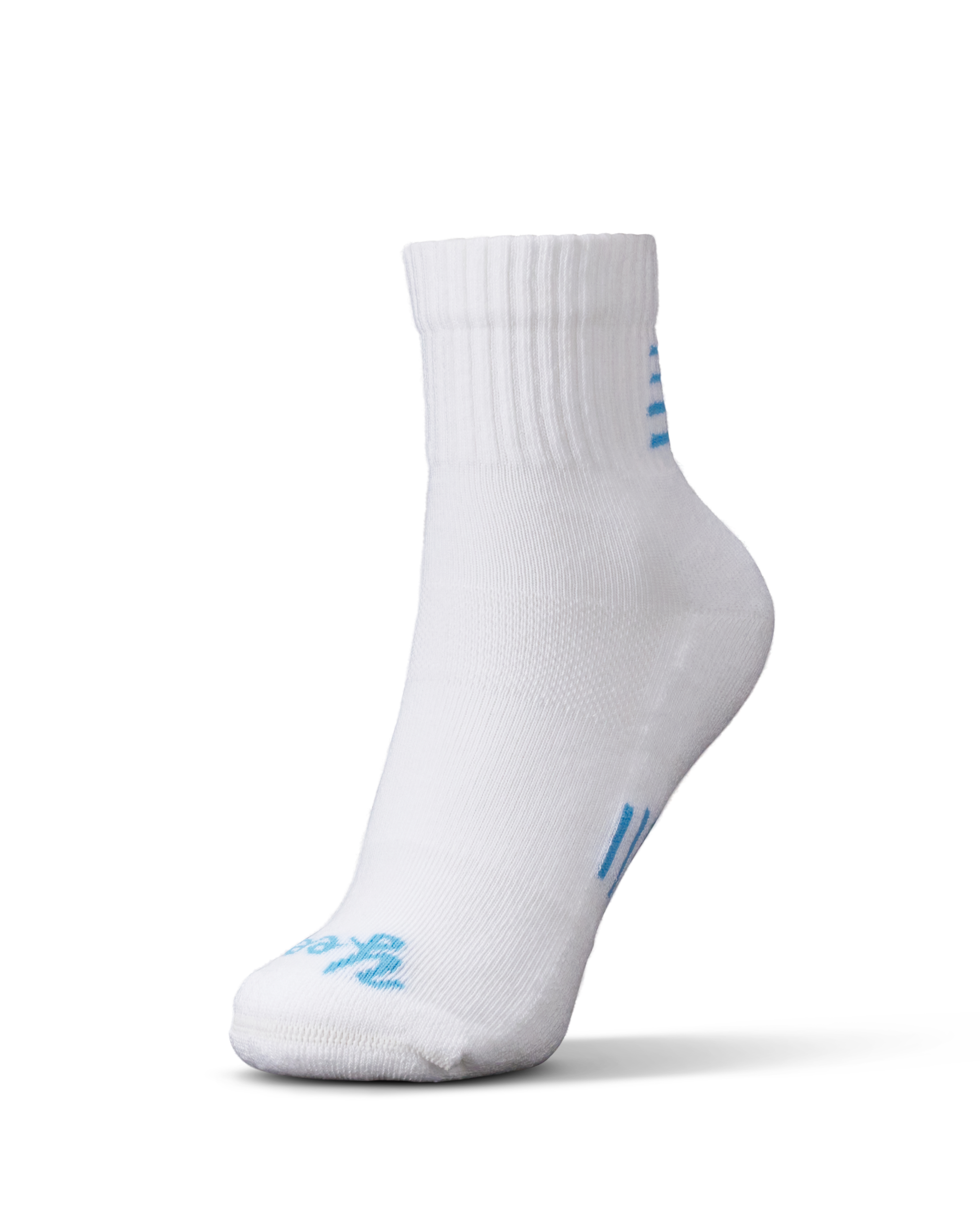 Yee Haw Hiker Sock (2-Pack) - White Blue Polyester Spandex