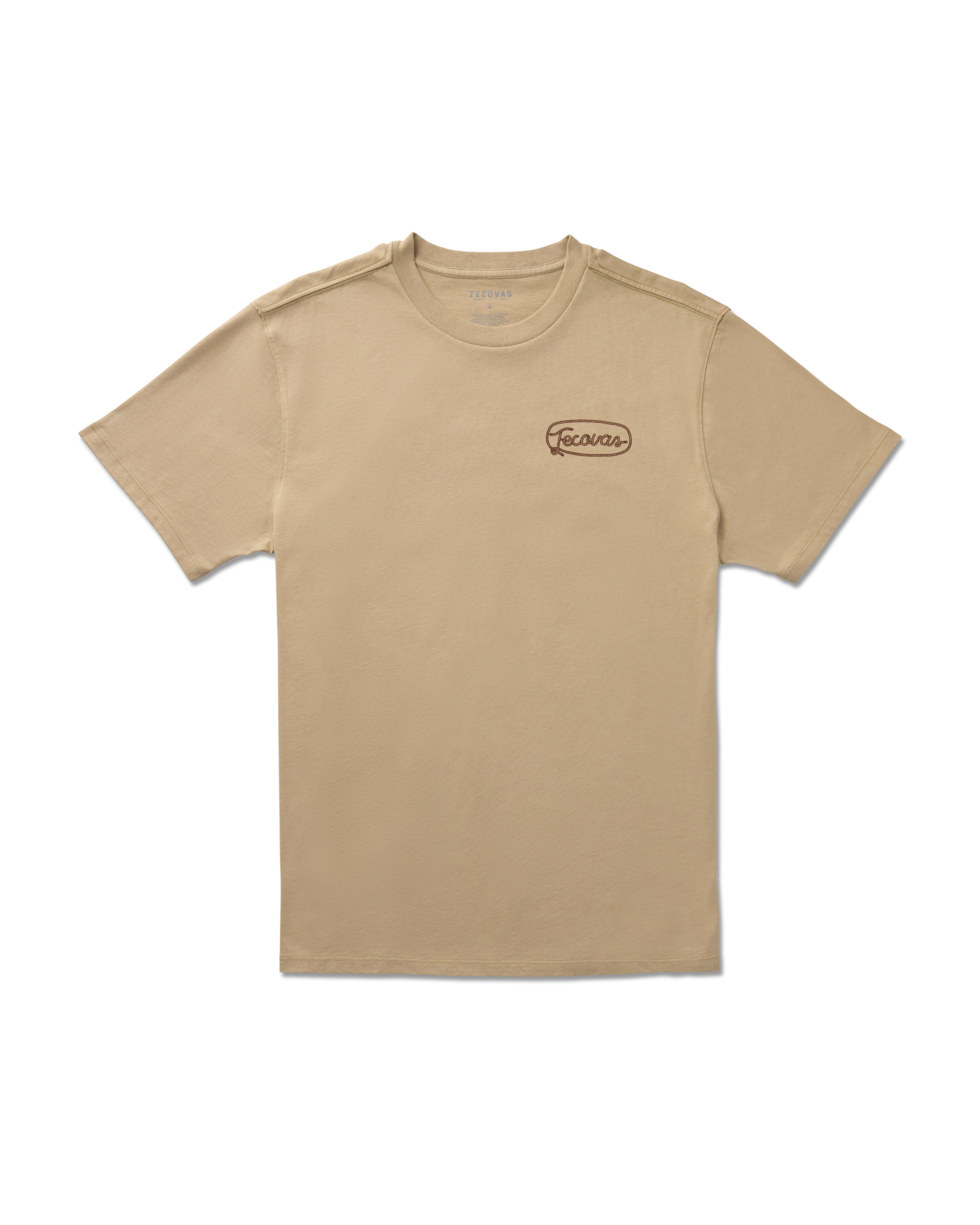 Men's Authentic Western Wears Tee - Khaki Brown  Pima Cotton