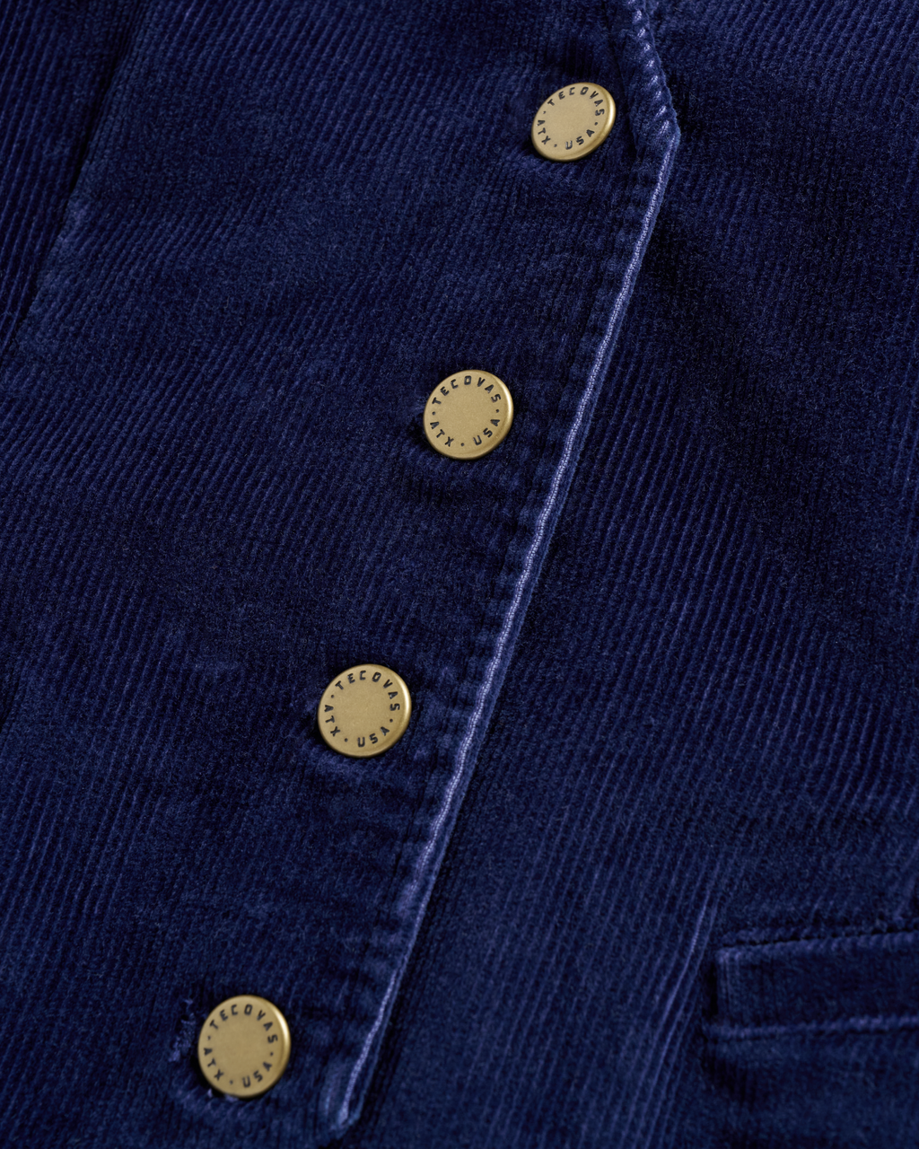 Women's Corduroy Vest - Navy Corduroy