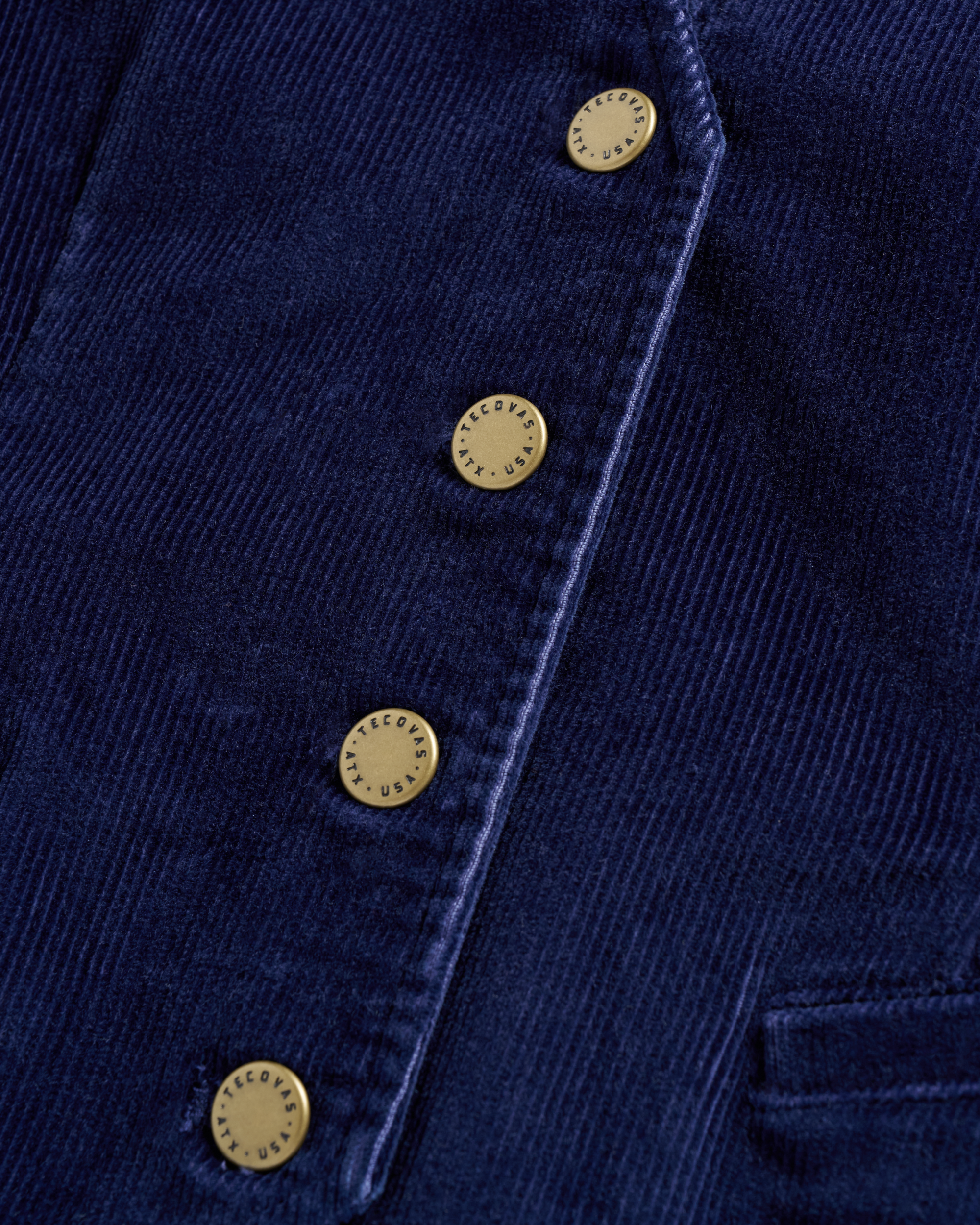 Women's Corduroy Vest - Navy Corduroy