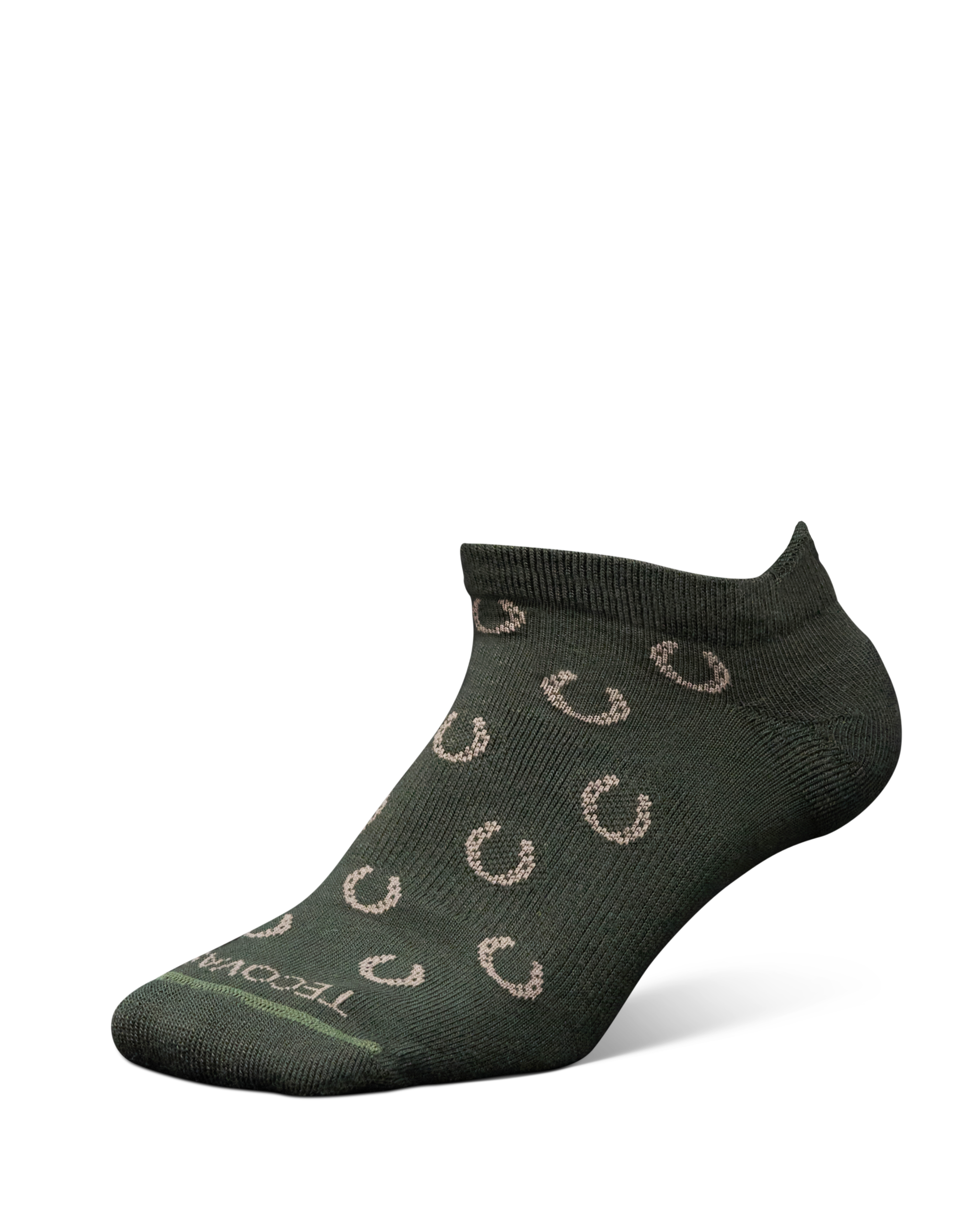 Horseshoe Ankle Sock (2-Pack) - Green Sand Polyester Spandex
