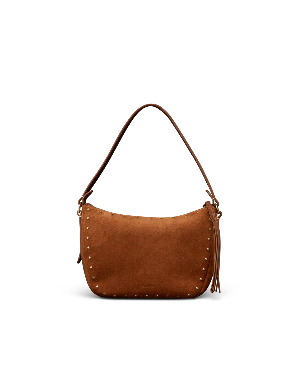 Slouchy Shoulder Bag - Saddle Suede