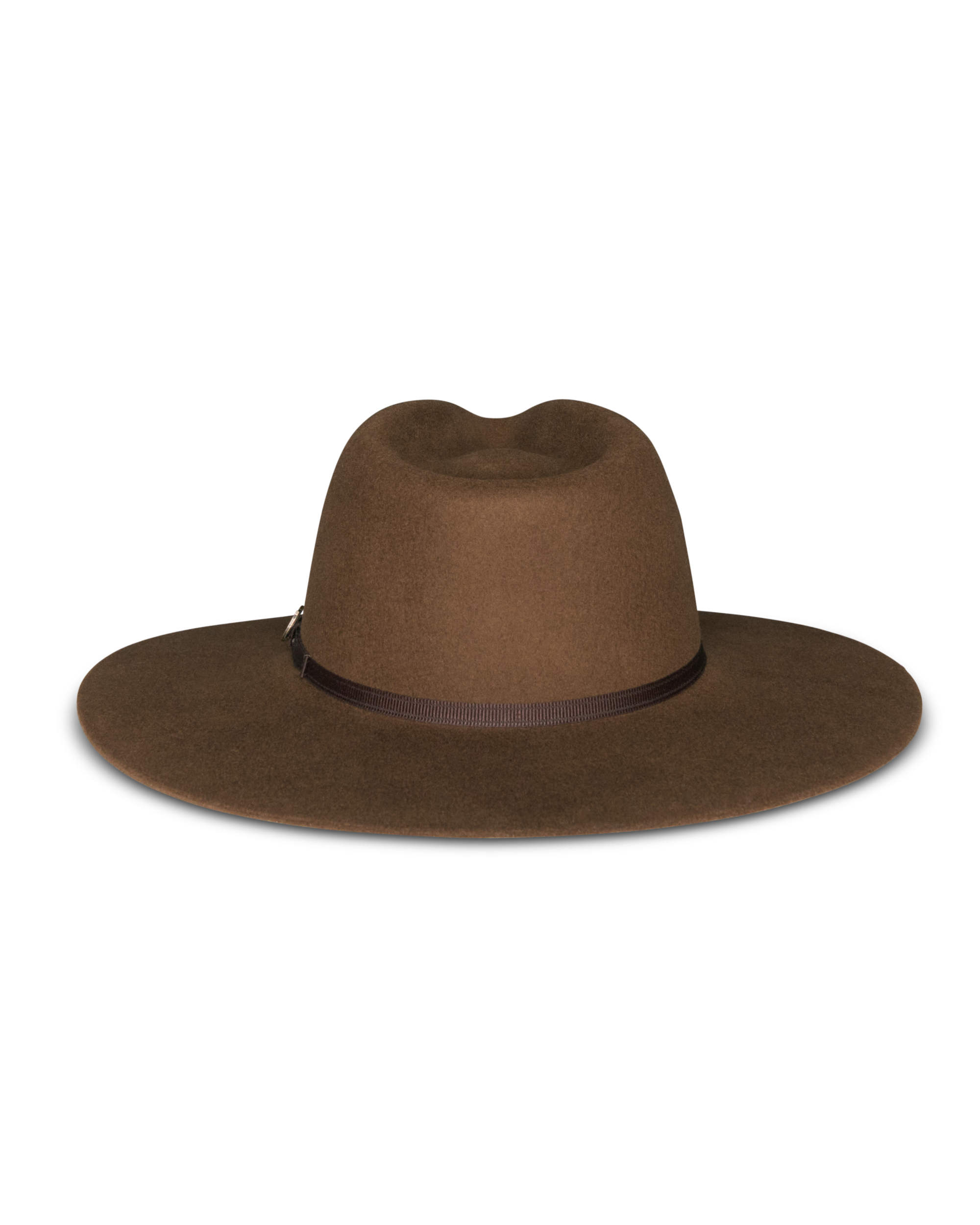 The Belle Wool Cowgirl Hat - Medium Brown Wool