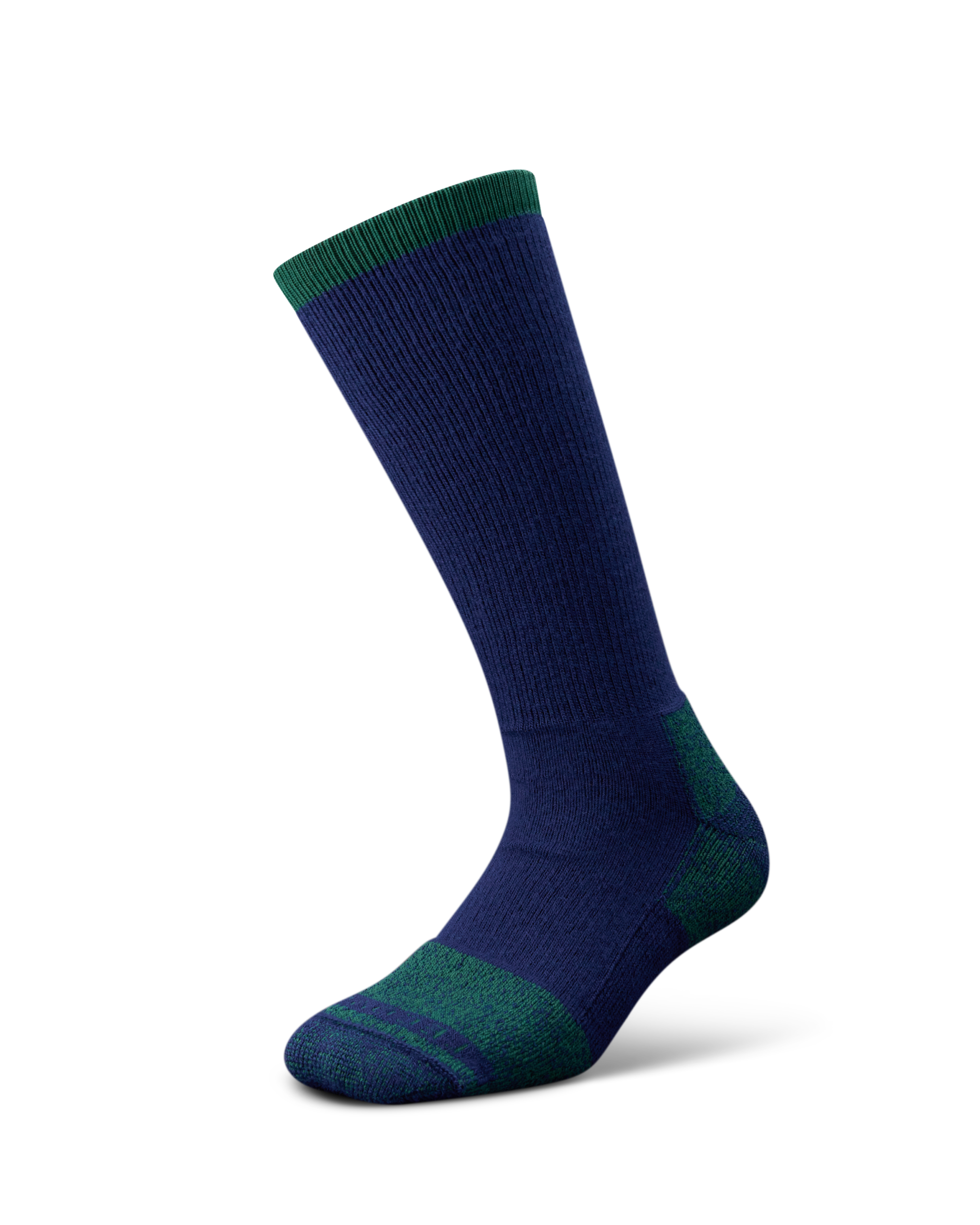 Work Socks (2-Pack) - Navy Tan Acrylic Blend