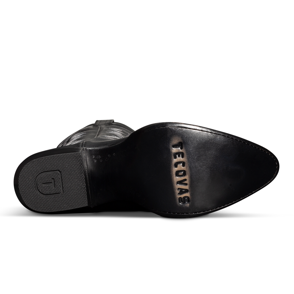 The Abby Wide Calf - Midnight Cowhide