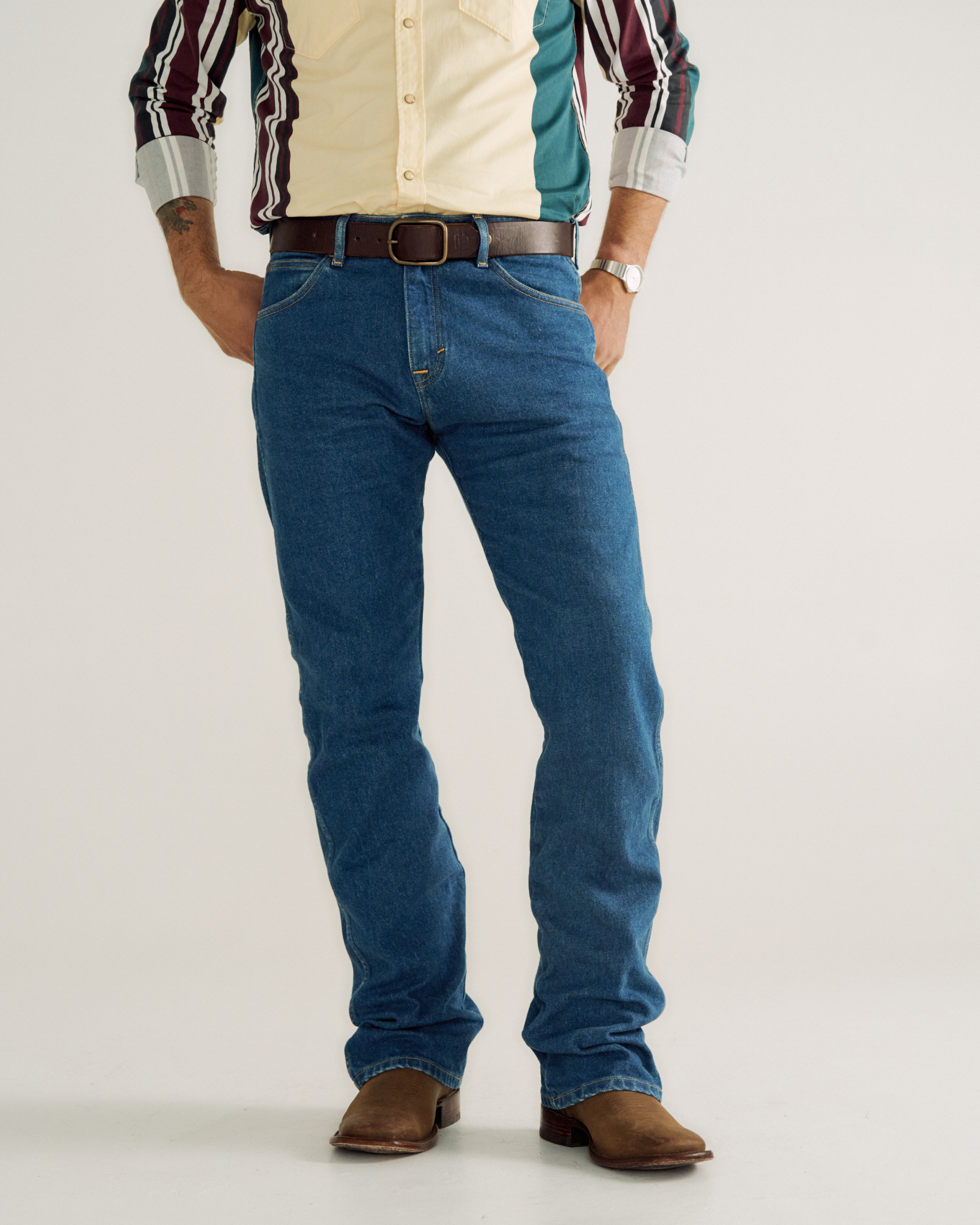 Men's Modern Bootcut Heritage Denim - Medium Blue Heritage Denim