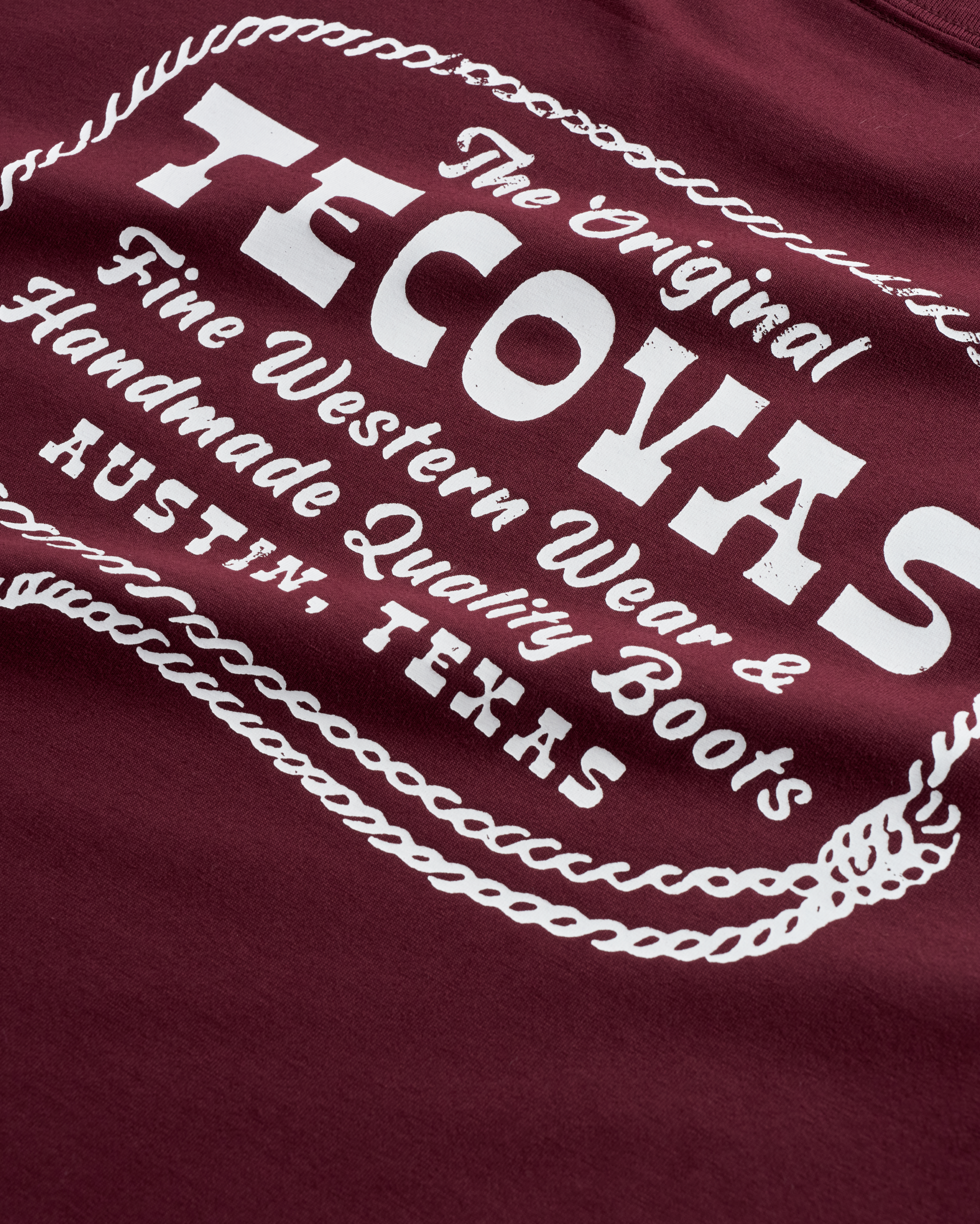 Men's Original Tecovas Rope Tee - Port Bone Supima Cotton