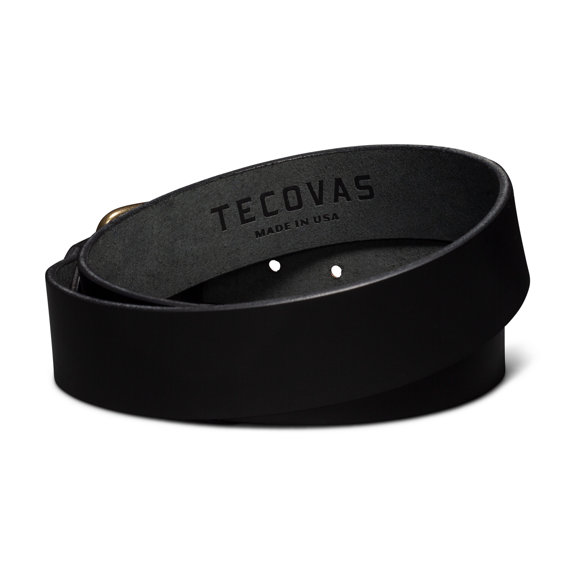 Men's Harness Leather Belt - Midnight Cowhide