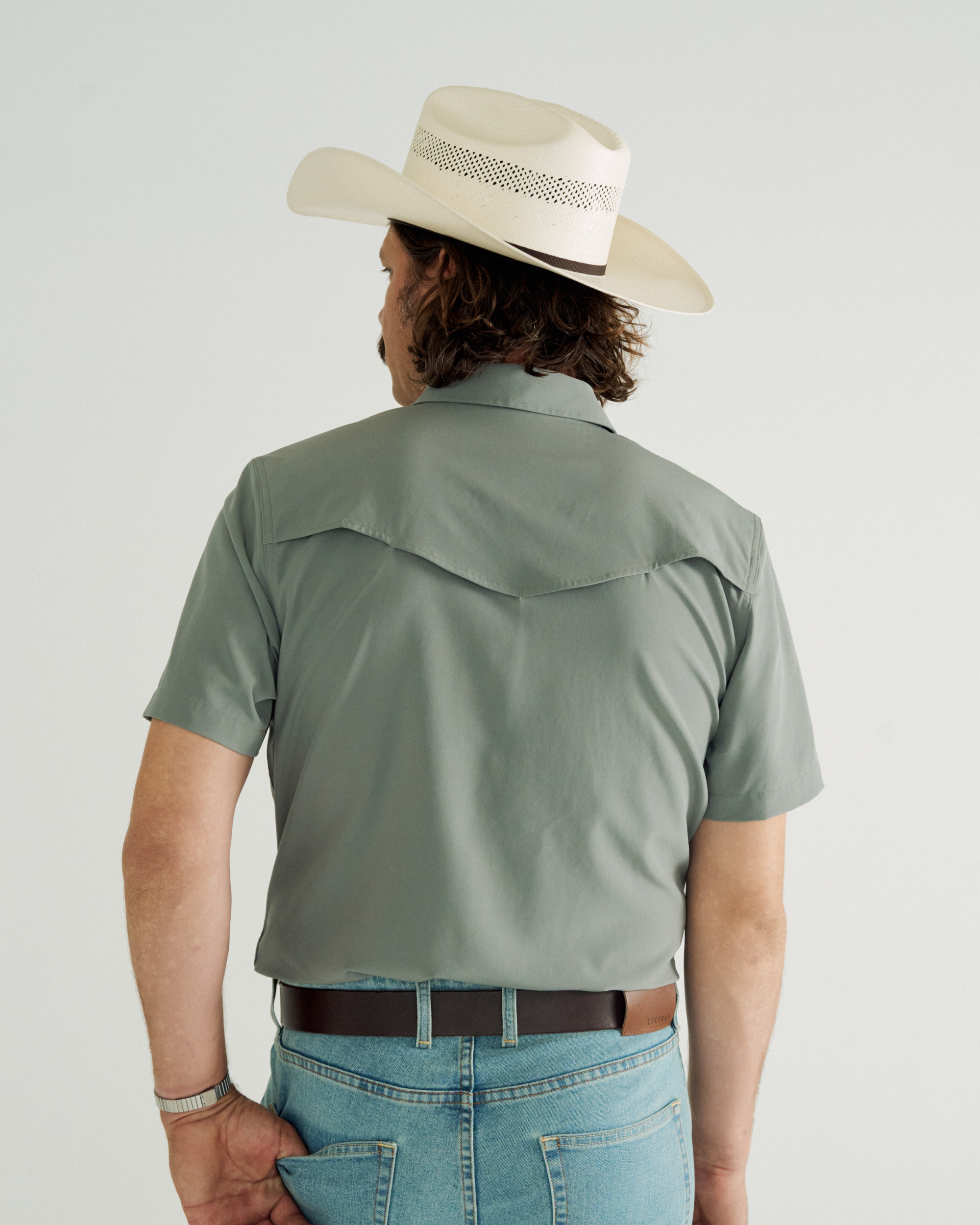 Men's Performance Short Sleeve Western Pearl Snap - Cactus Performance