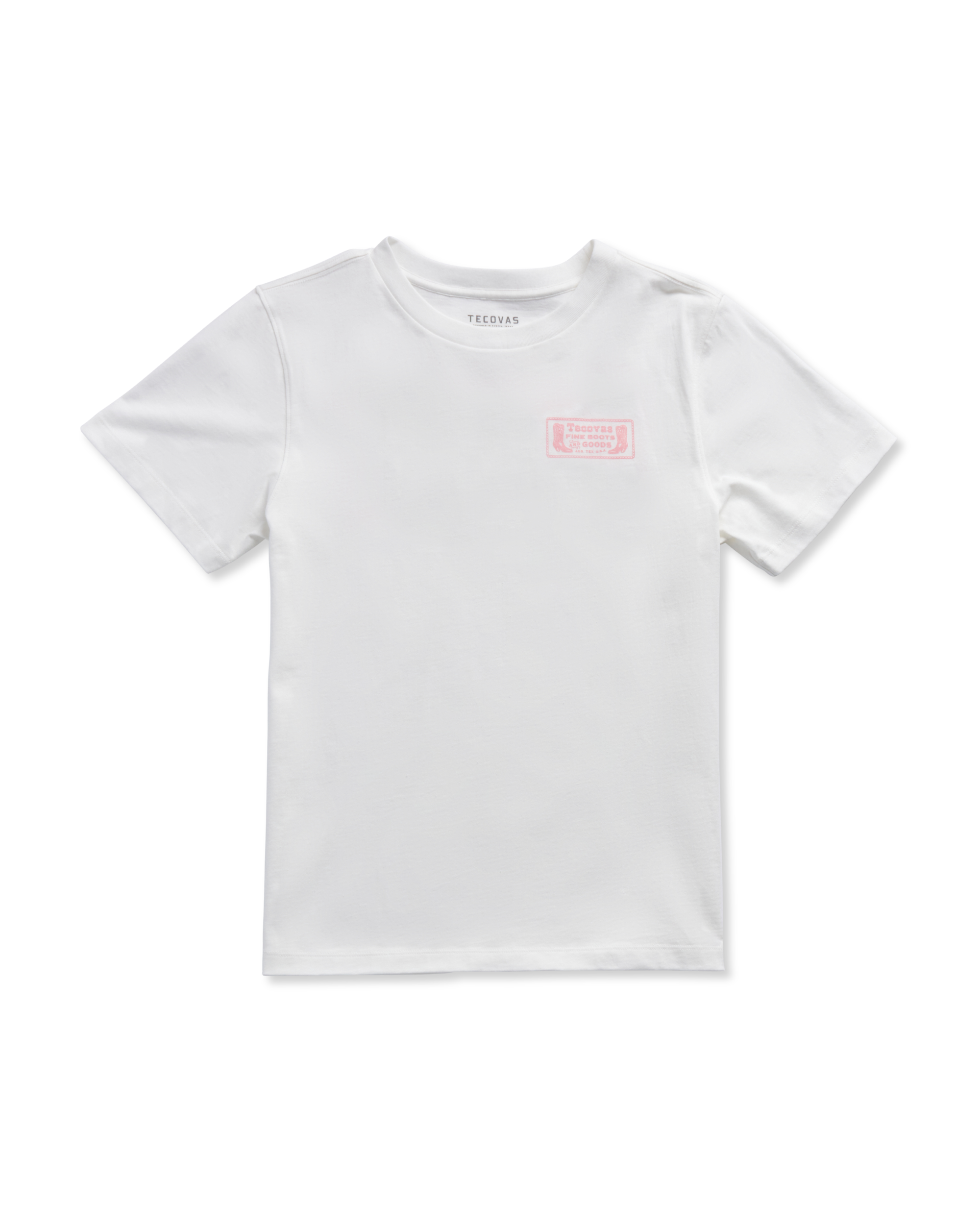 Women's Fine Boots Tee - Bone Pink Pima Cotton