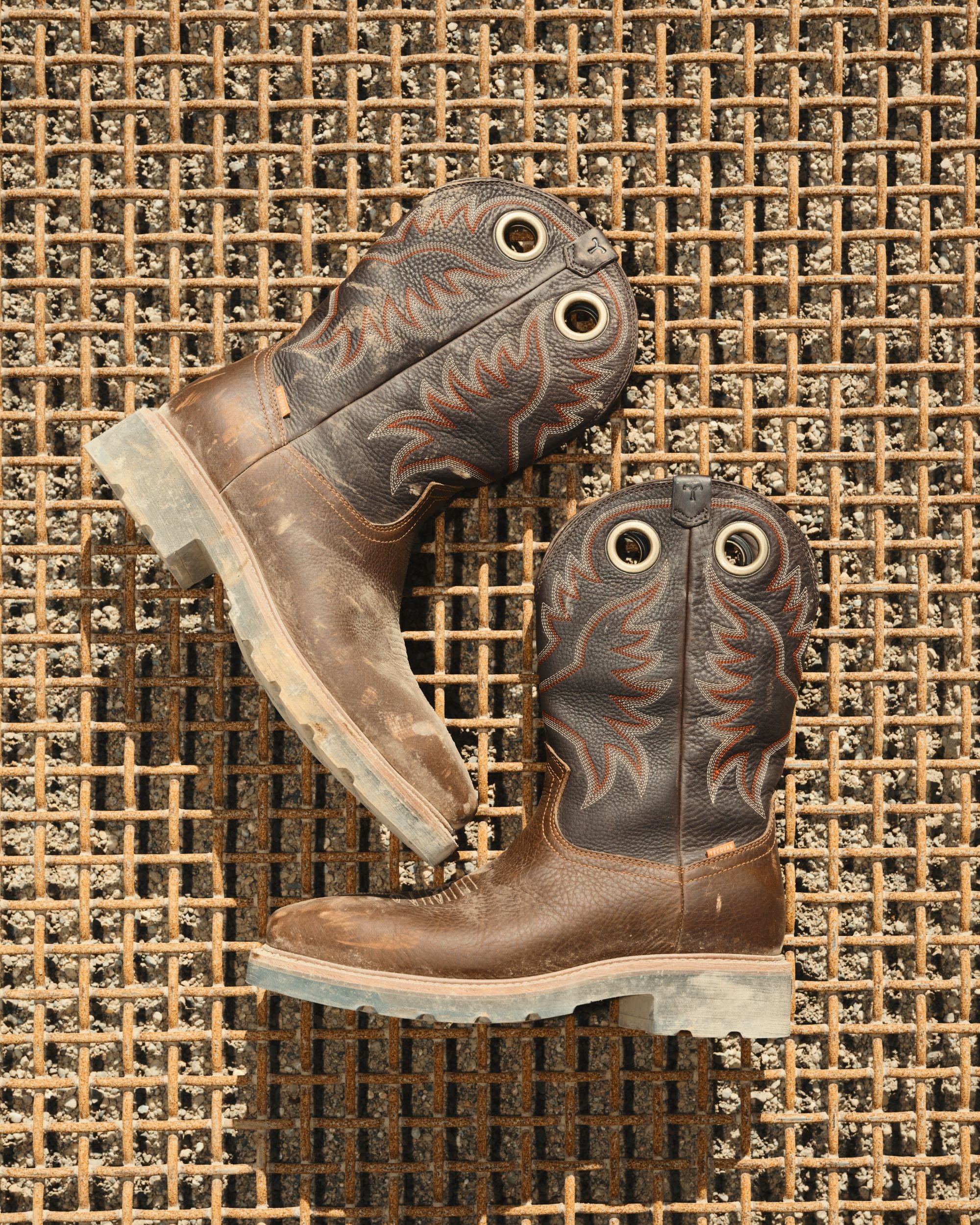 LongHaul Waterproof Square Composite Toe Work Boot - Saddle Fossil Cowhide