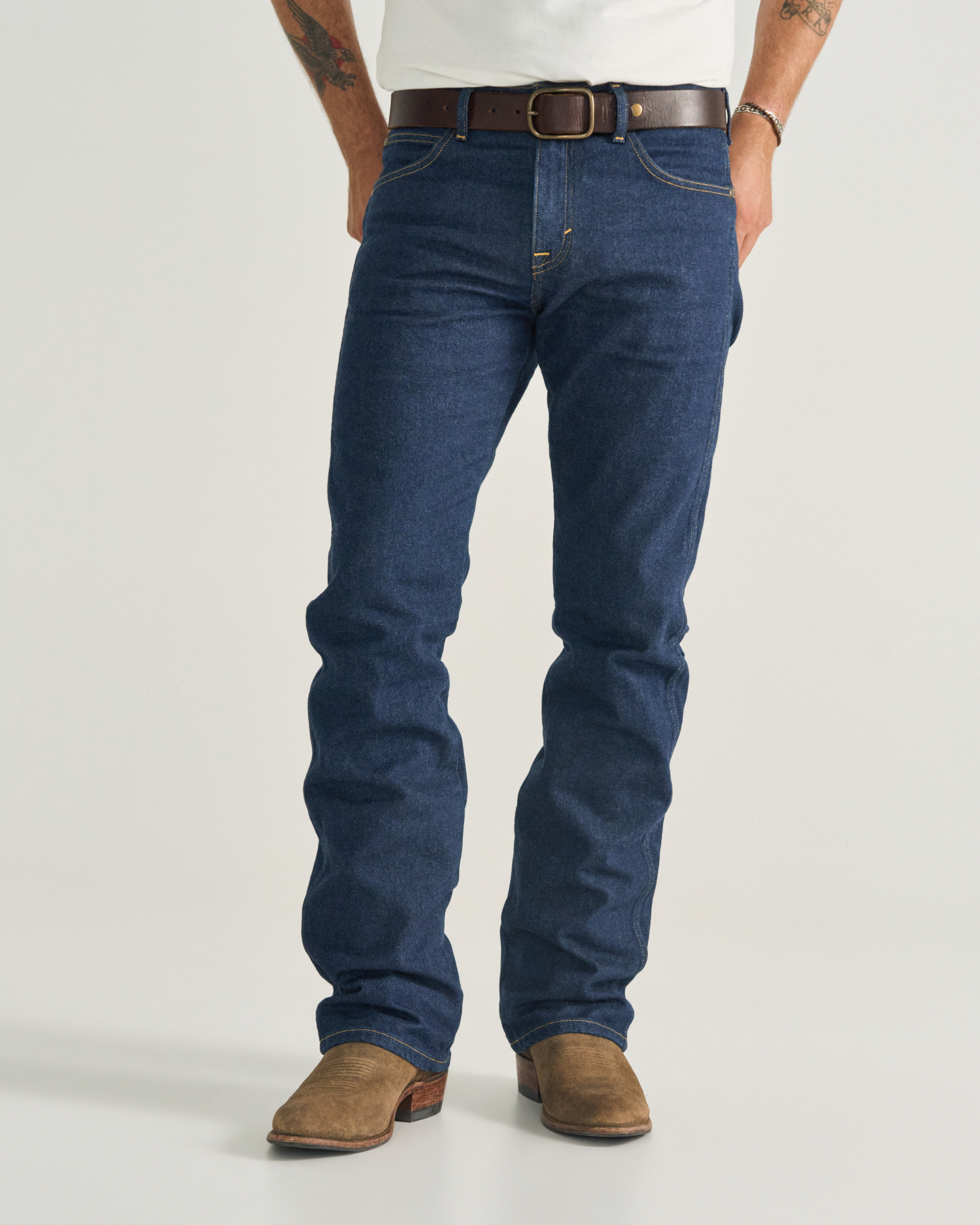 Men's Modern Bootcut Heritage Denim - Dark Blue Heritage Denim