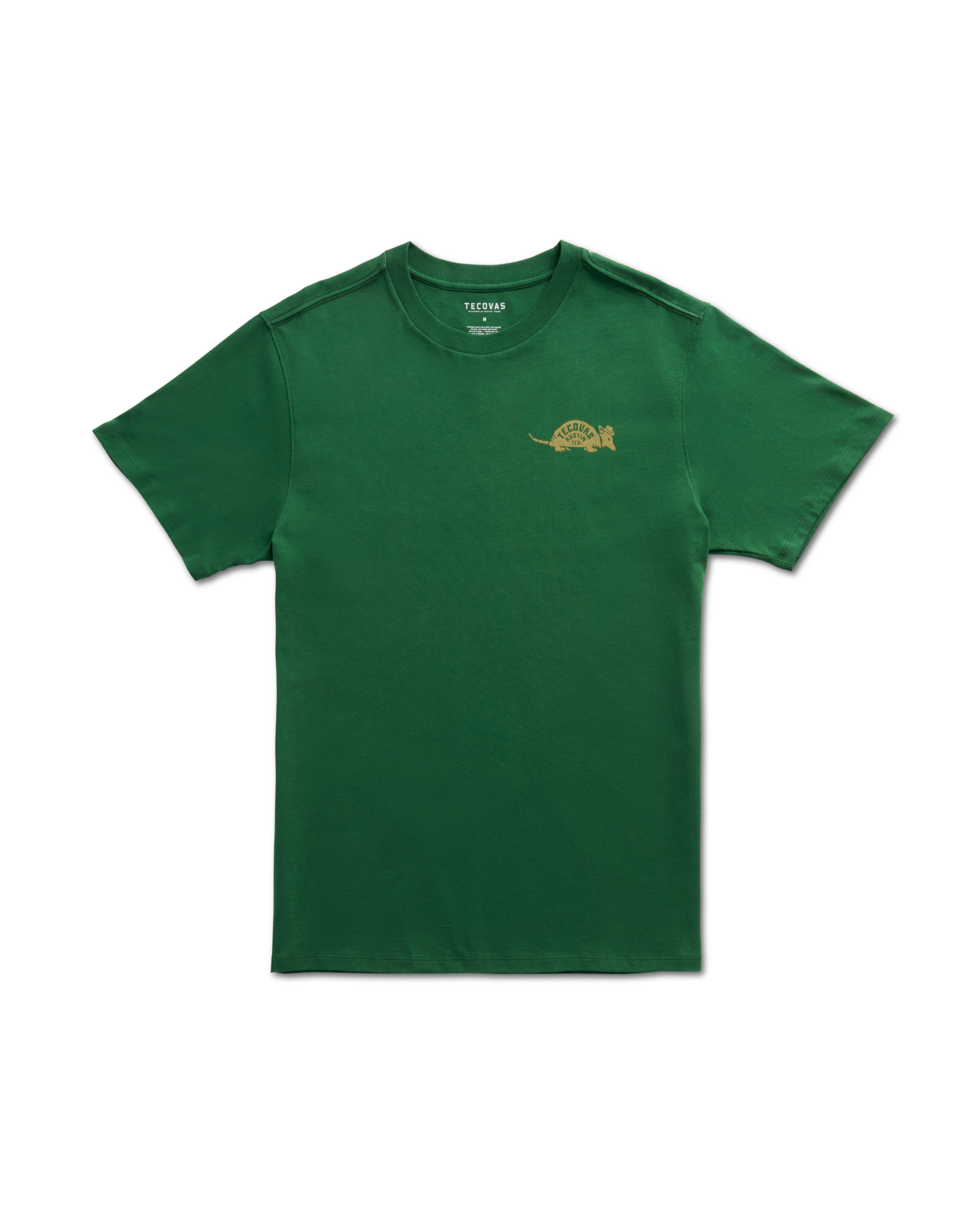 Men's Howdy Armadillo Tee - Green Khaki  Pima Cotton