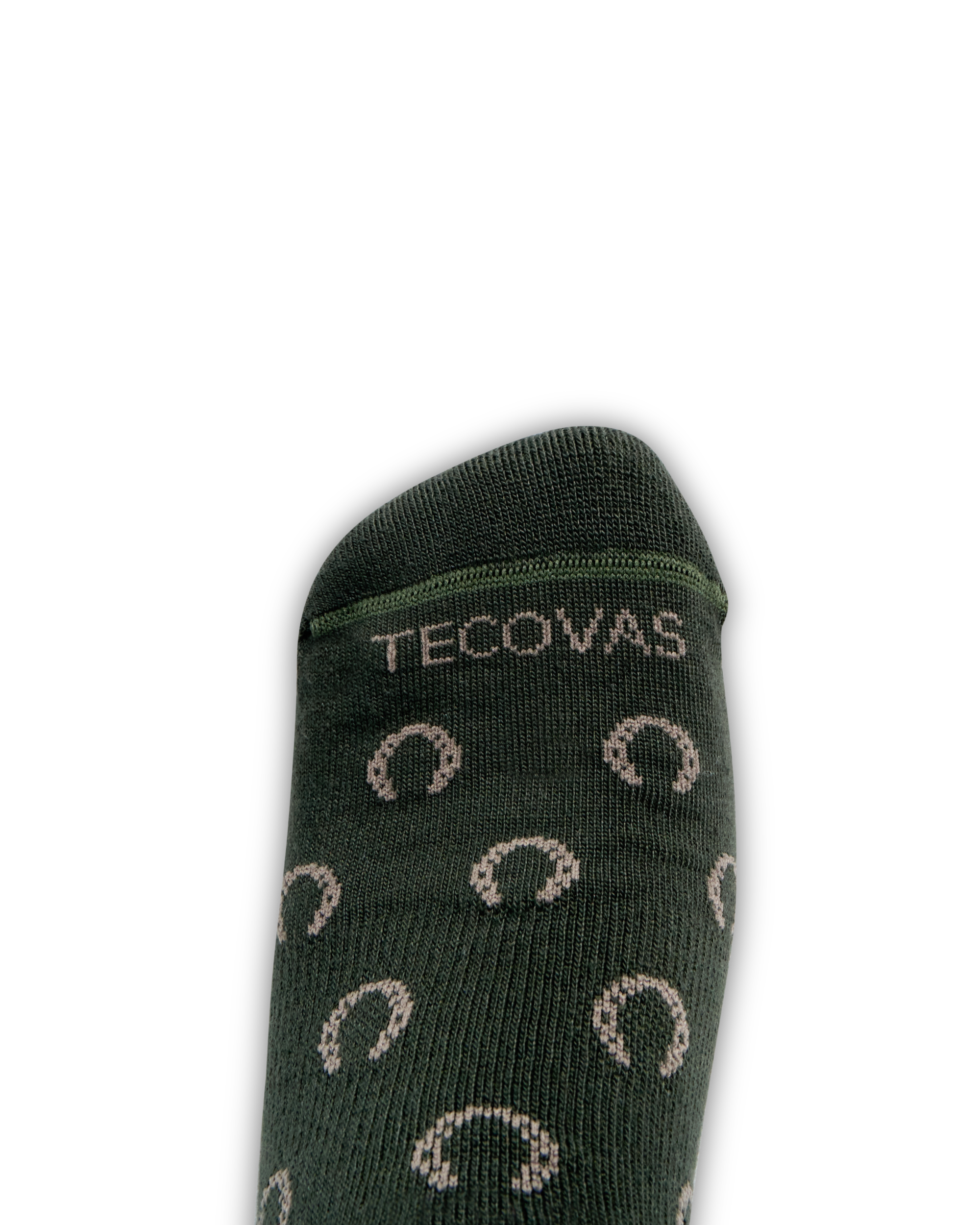 Horseshoe Ankle Sock (2-Pack) - Green Sand Polyester Spandex