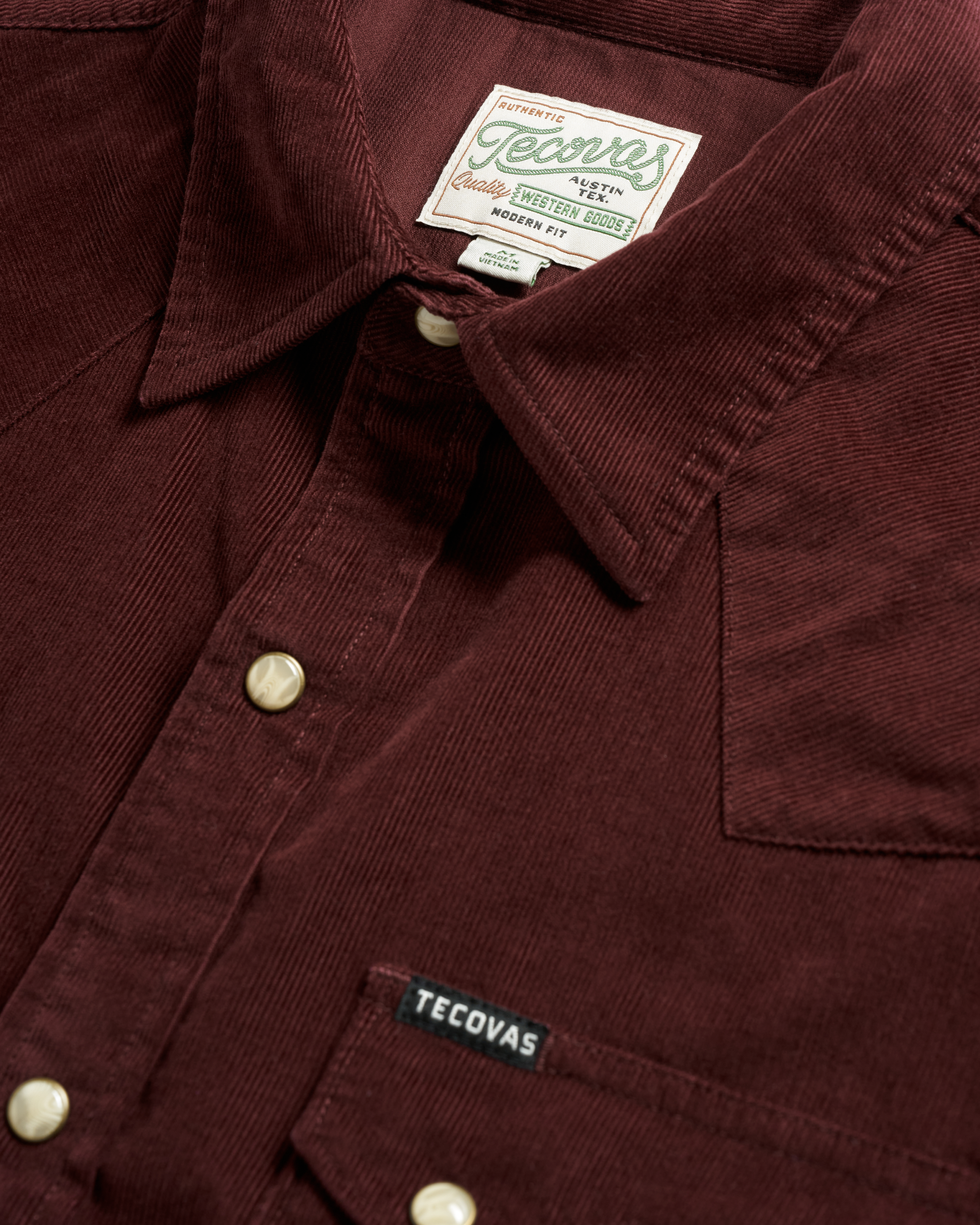 Men's Long Sleeve Texas Weight Corduroy Pearl Snap - Port Corduroy