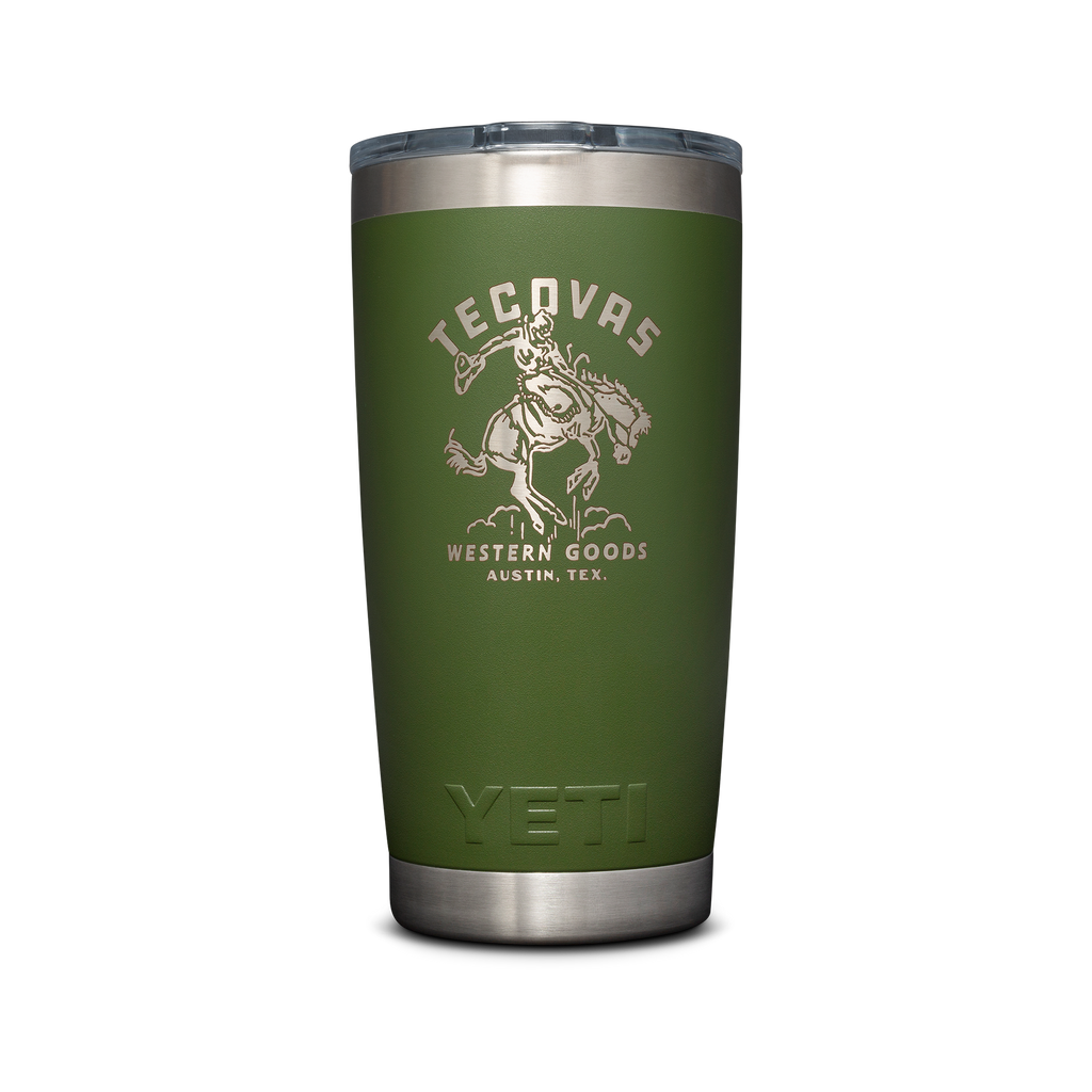 Bronco YETI 20 oz Tumbler - Olive Metal