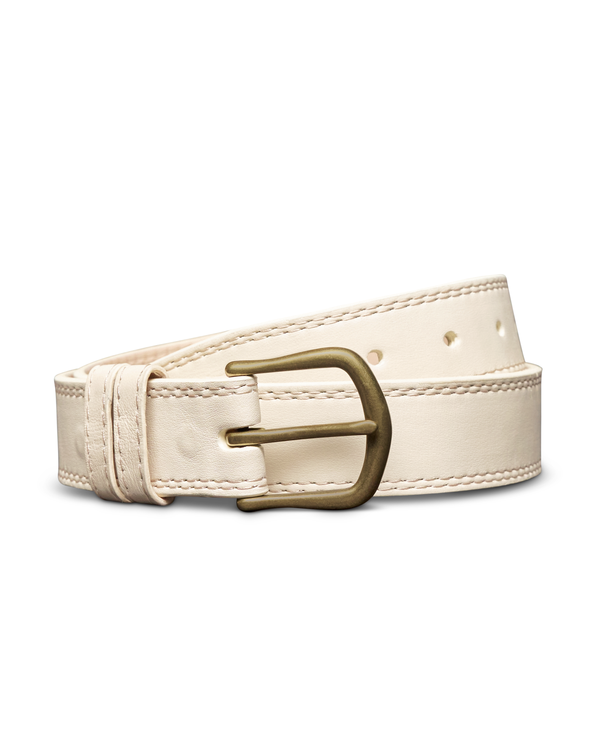 Women's Cowhide Belt - Bone Cowhide