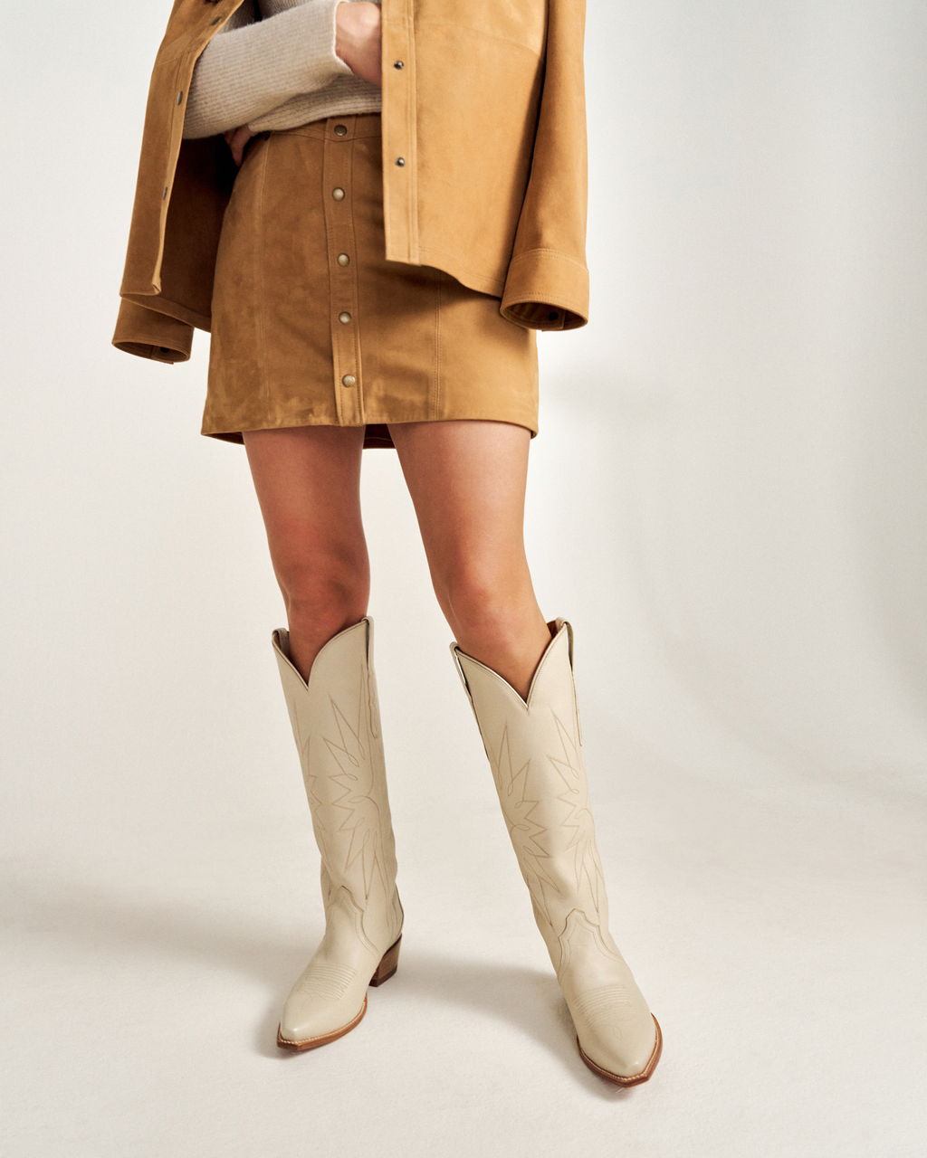 The Loretta - Cream Cowhide
