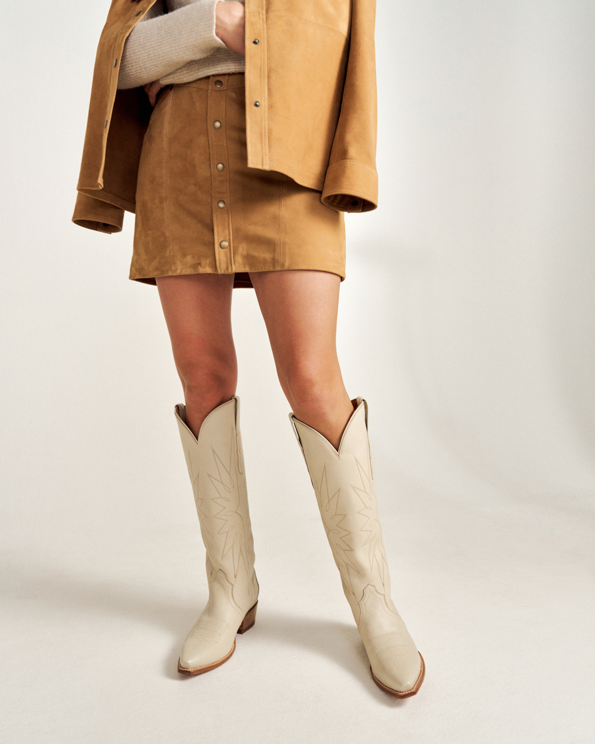 The Loretta - Cream Cowhide