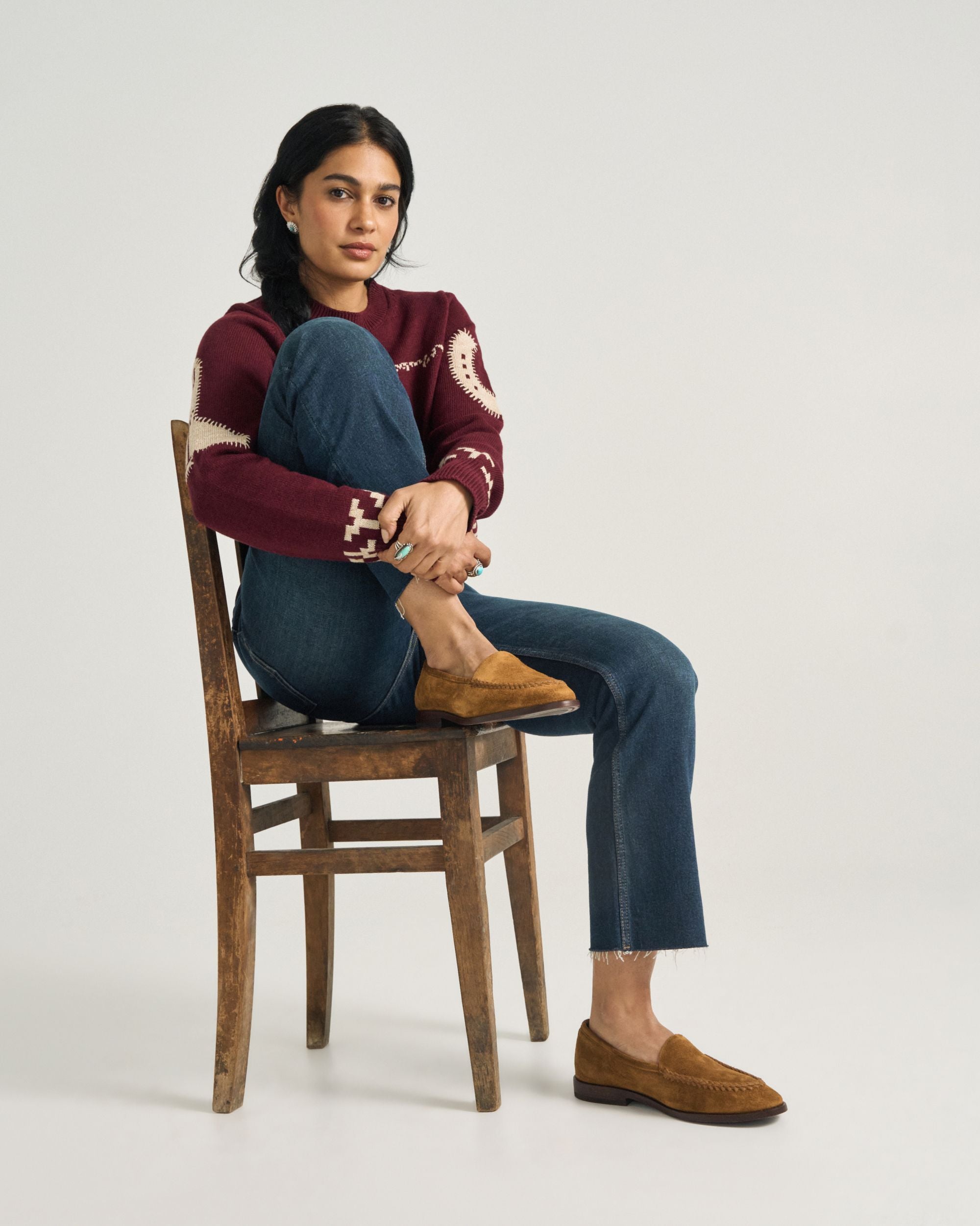 The Claire Braid - Sienna Suede