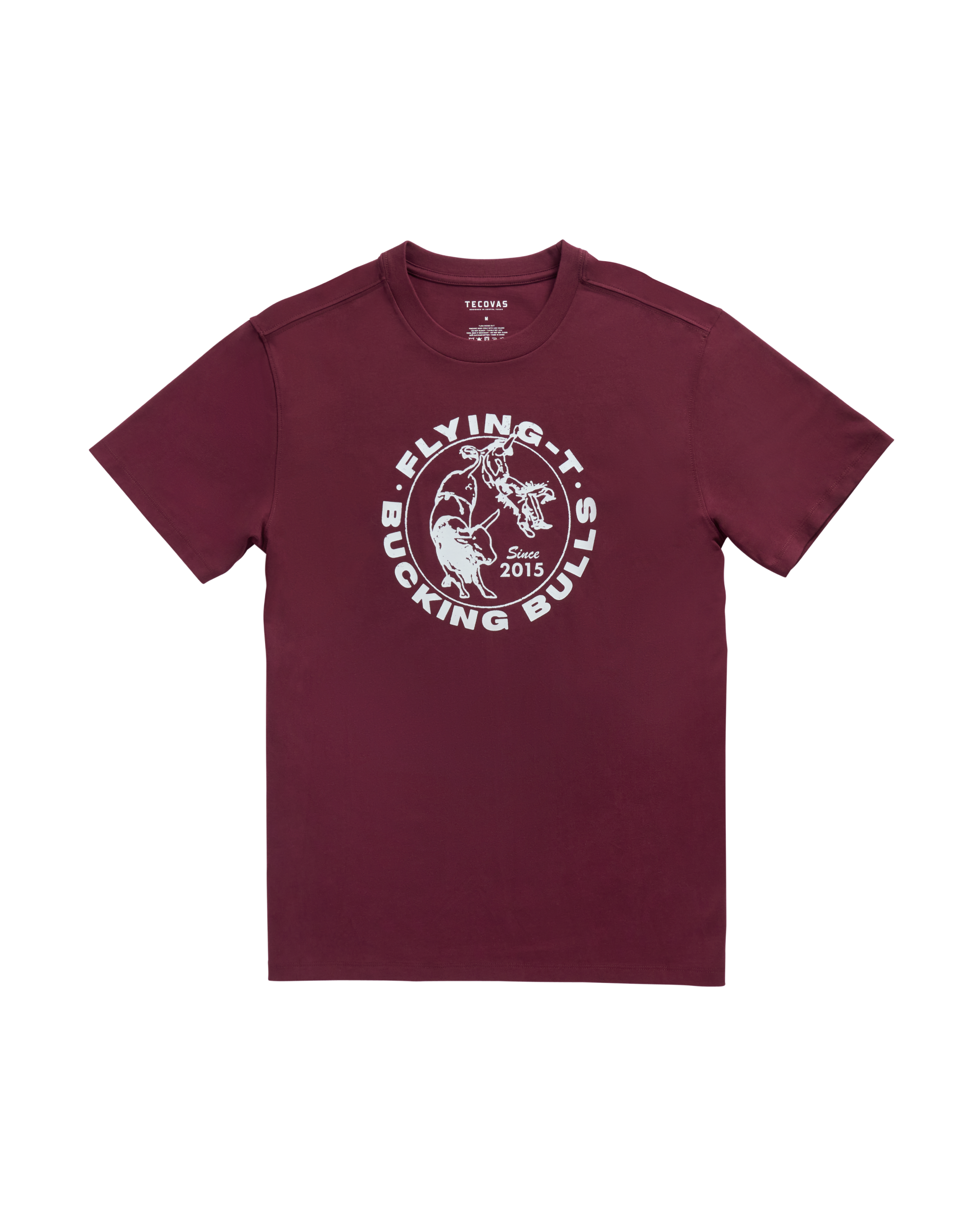 Men's Bucking Bulls Tee - Port Bone Supima Cotton