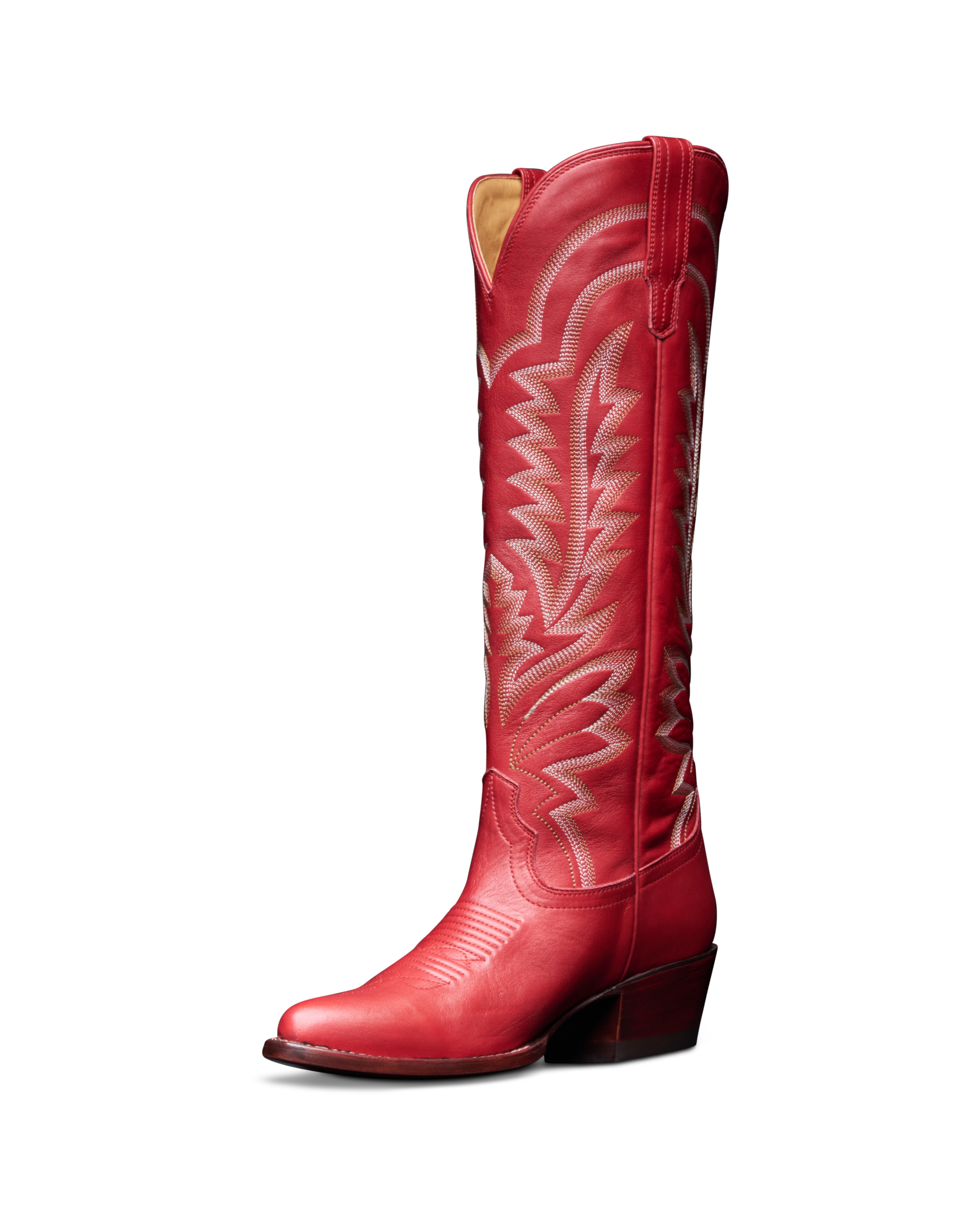 The Abby - Crimson Cowhide