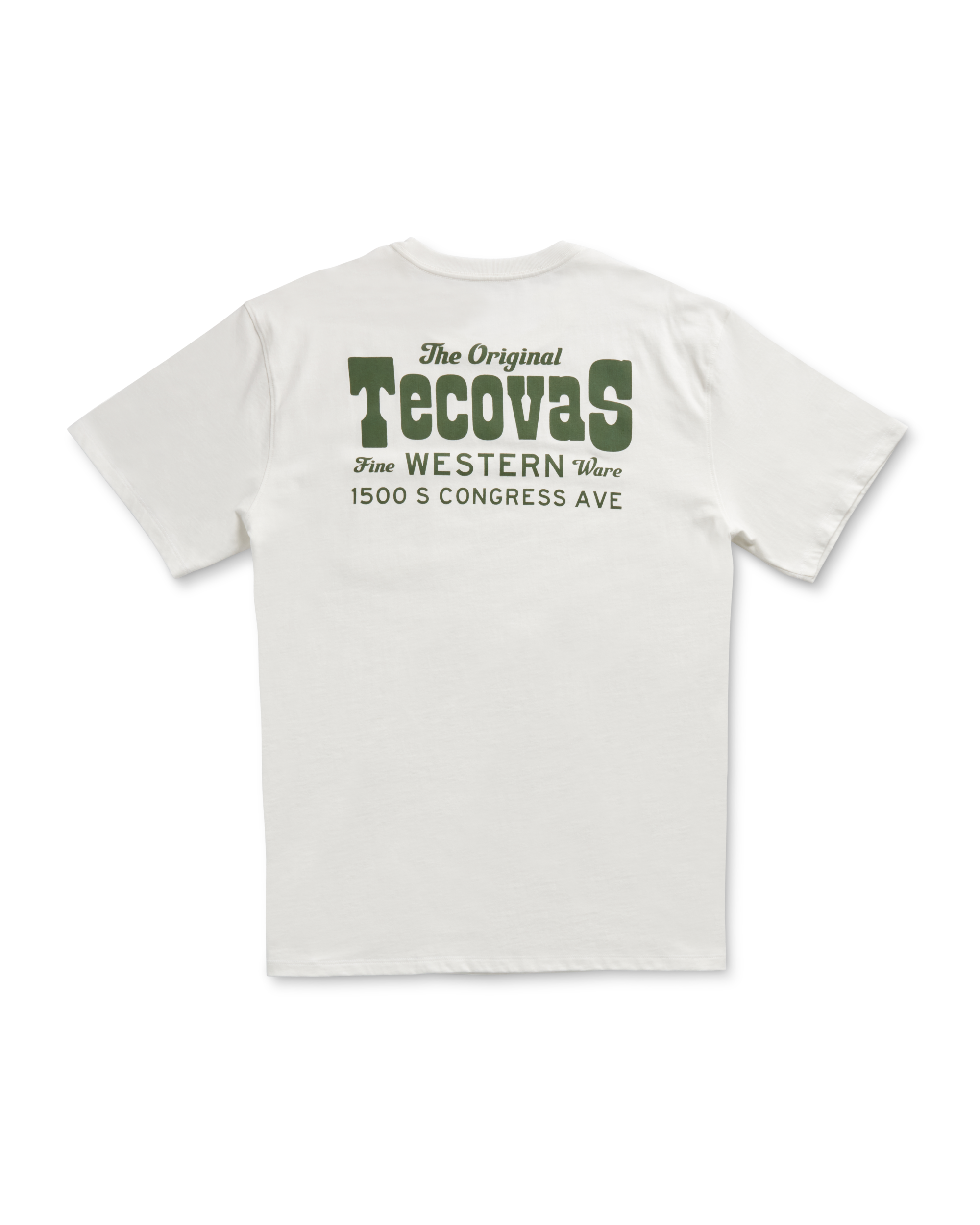 Men's Original Western Pocket Tee - Bone Green Pima Cotton