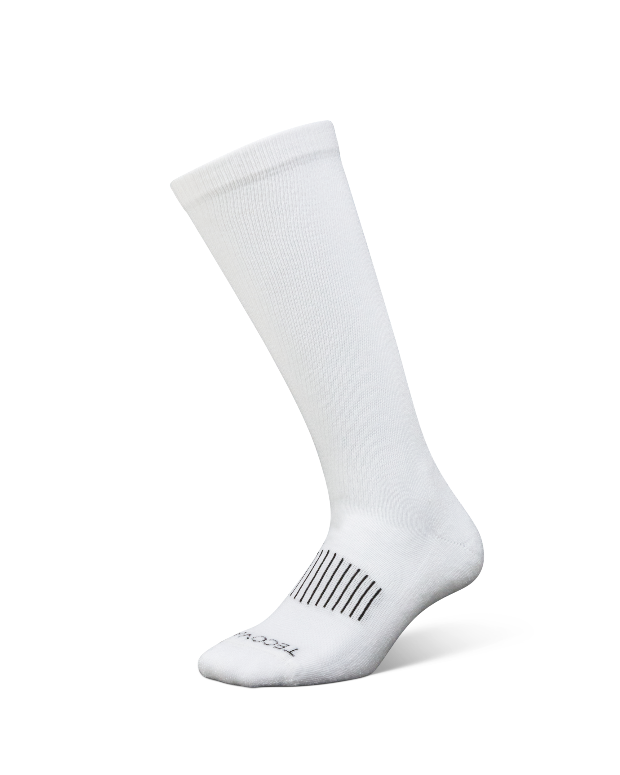 Over-The-Calf Socks (3-Pack) - White Polyester Spandex