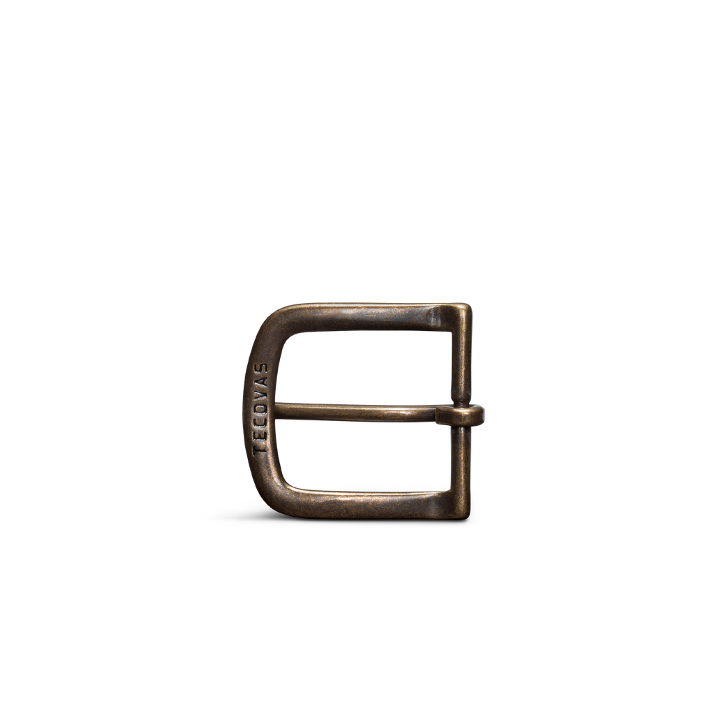 Men's Belt Buckle - Antique Brass Metal