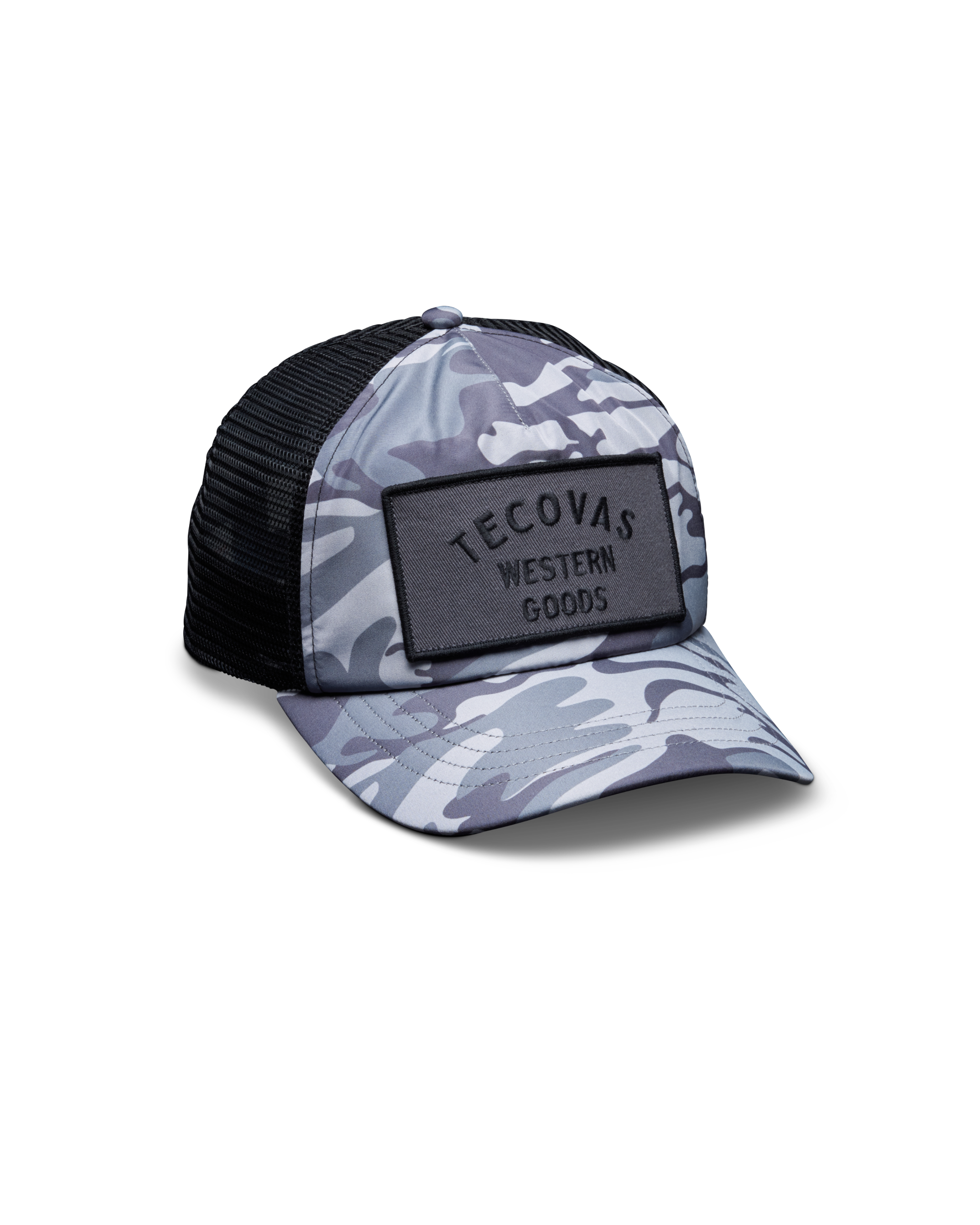 Western Goods Trucker Hat - Gray Camo Polyester