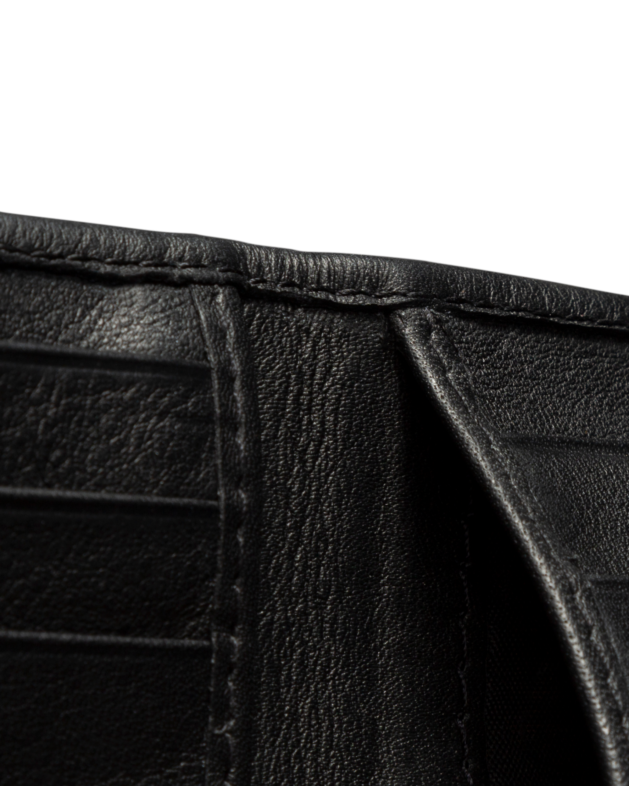 Cowhide Bifold Card Case - Midnight Cowhide