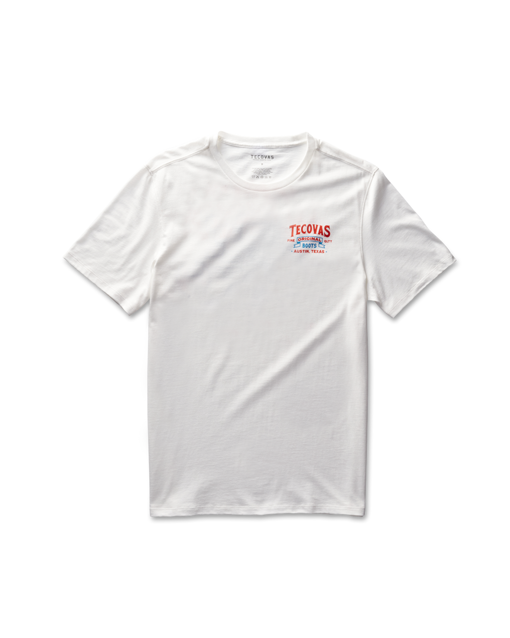 Men's Armadillo Cowboy Tee - Bone Org Blue Pima Cotton