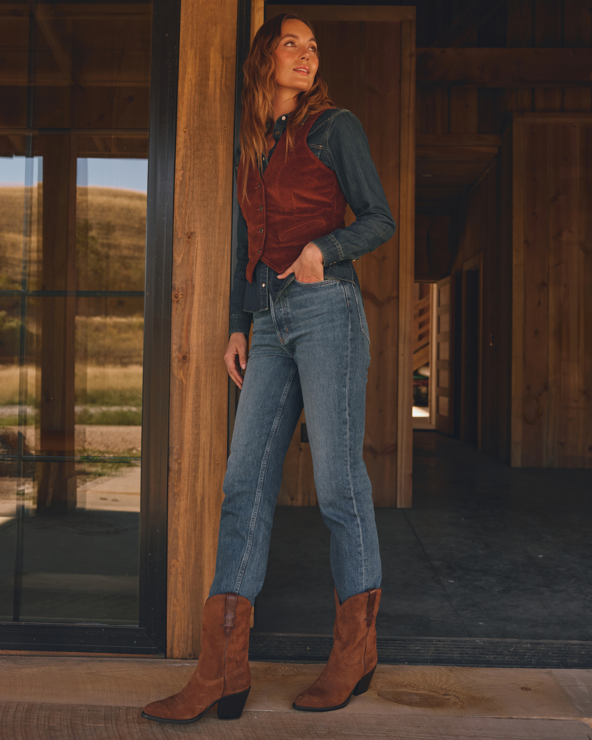 The Cassie - Honey Deerskin Roughout