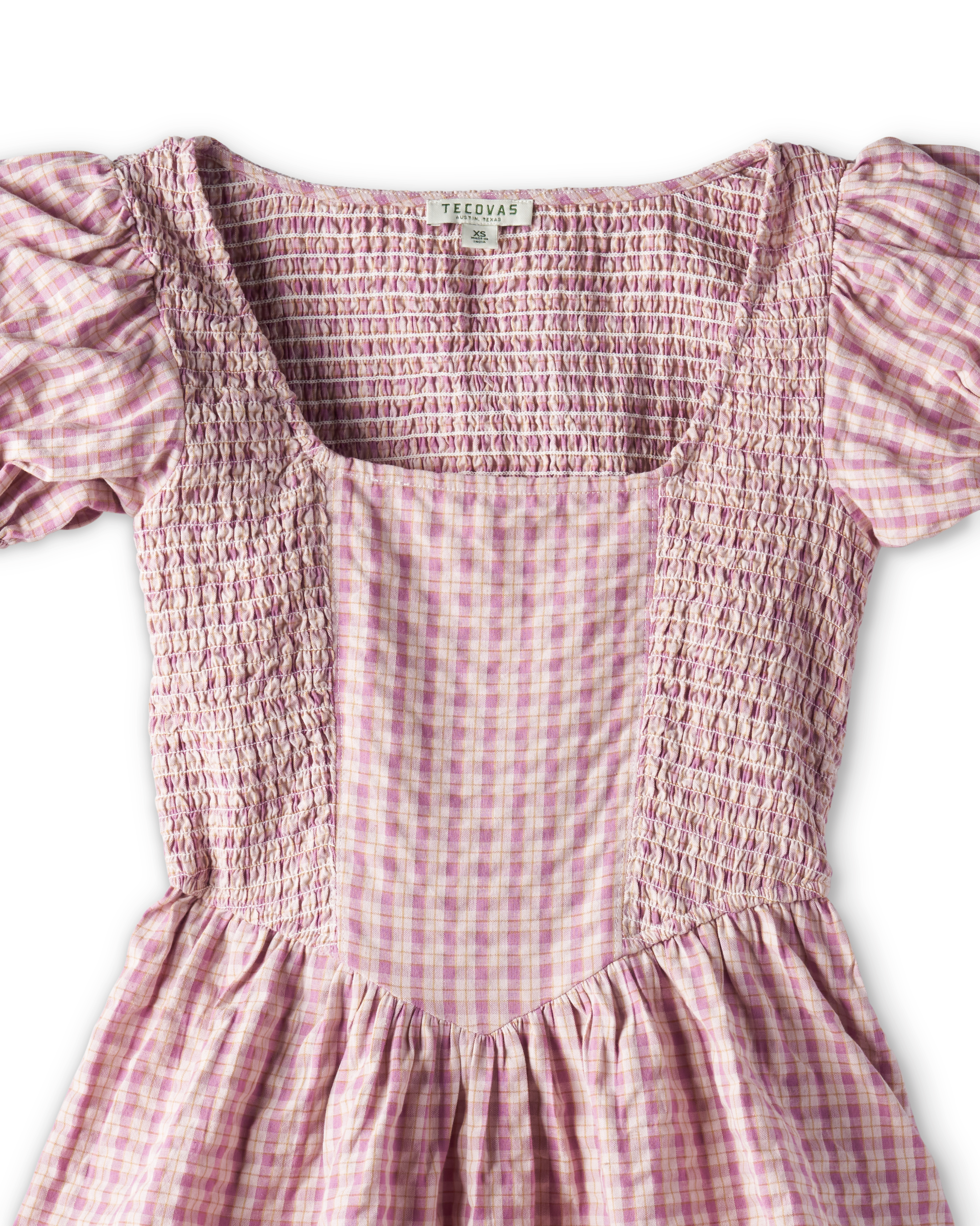 Women's Mini Dress - Purple Cotton
