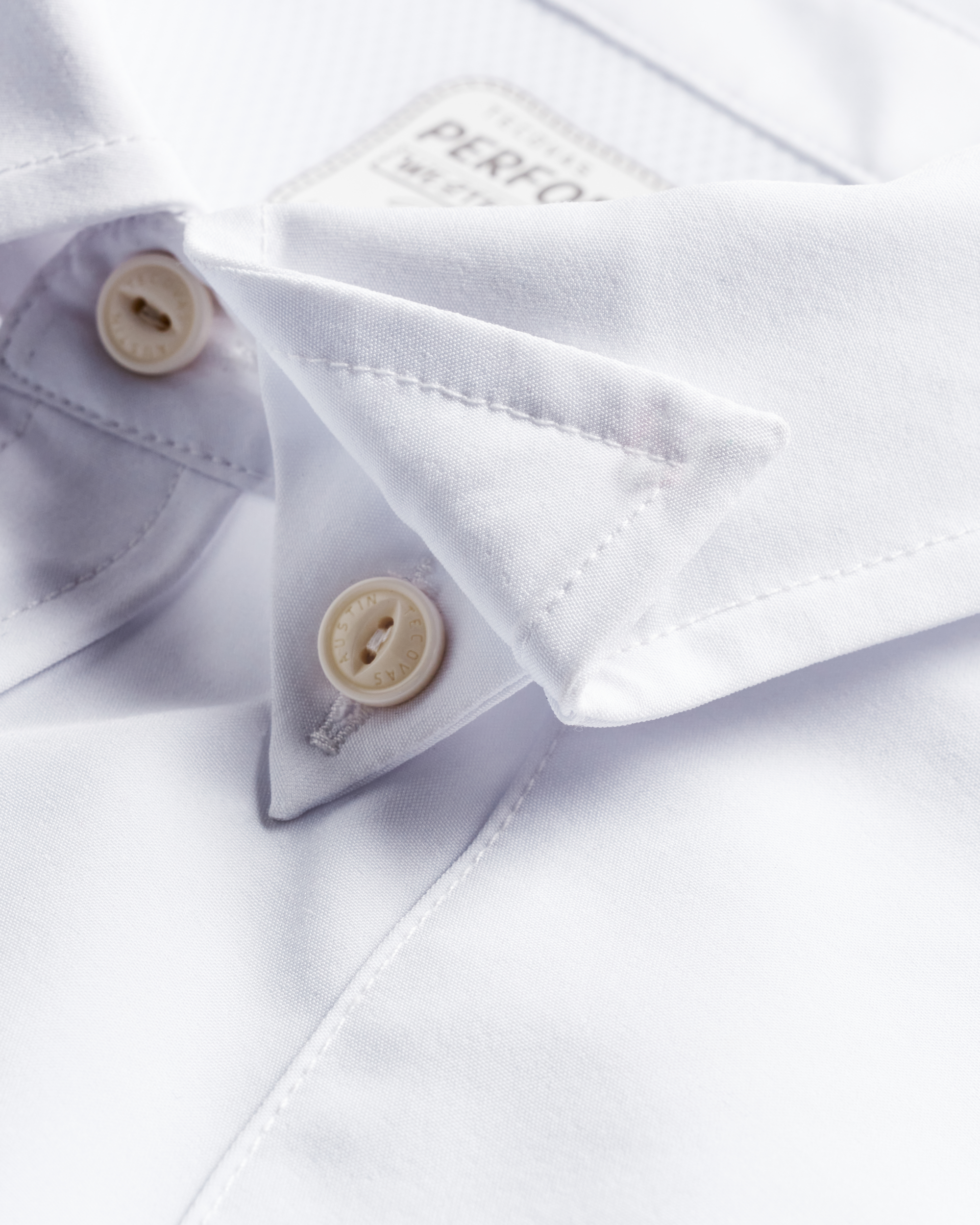 Men's Performance Short Sleeve Western Pearl Snap - White Performance