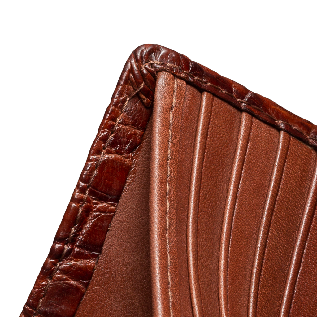 Alligator Billfold - Walnut Alligator