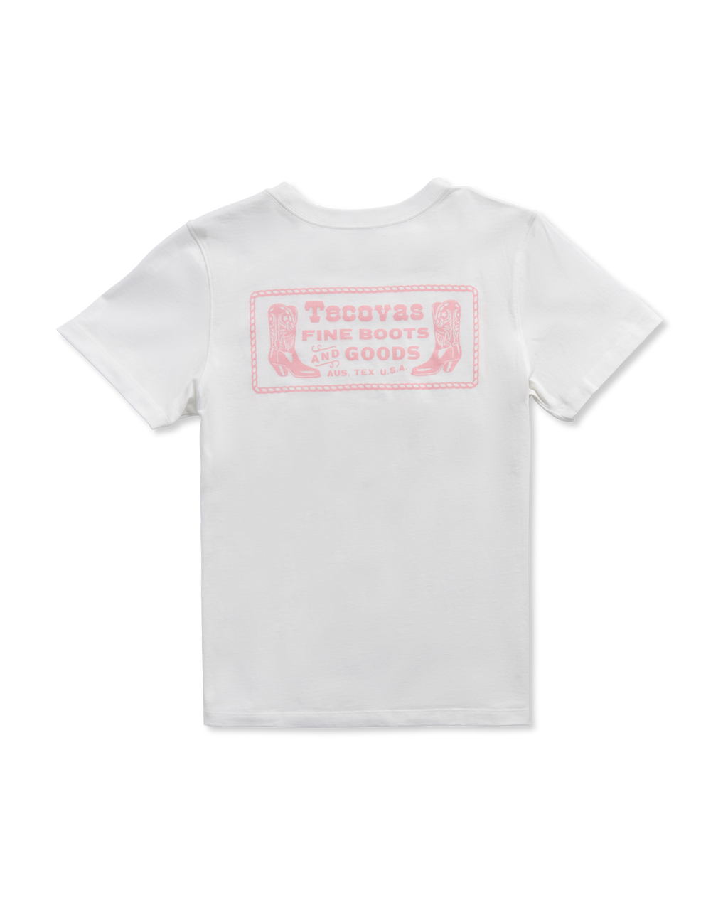 Women's Fine Boots Tee - Bone Pink Pima Cotton