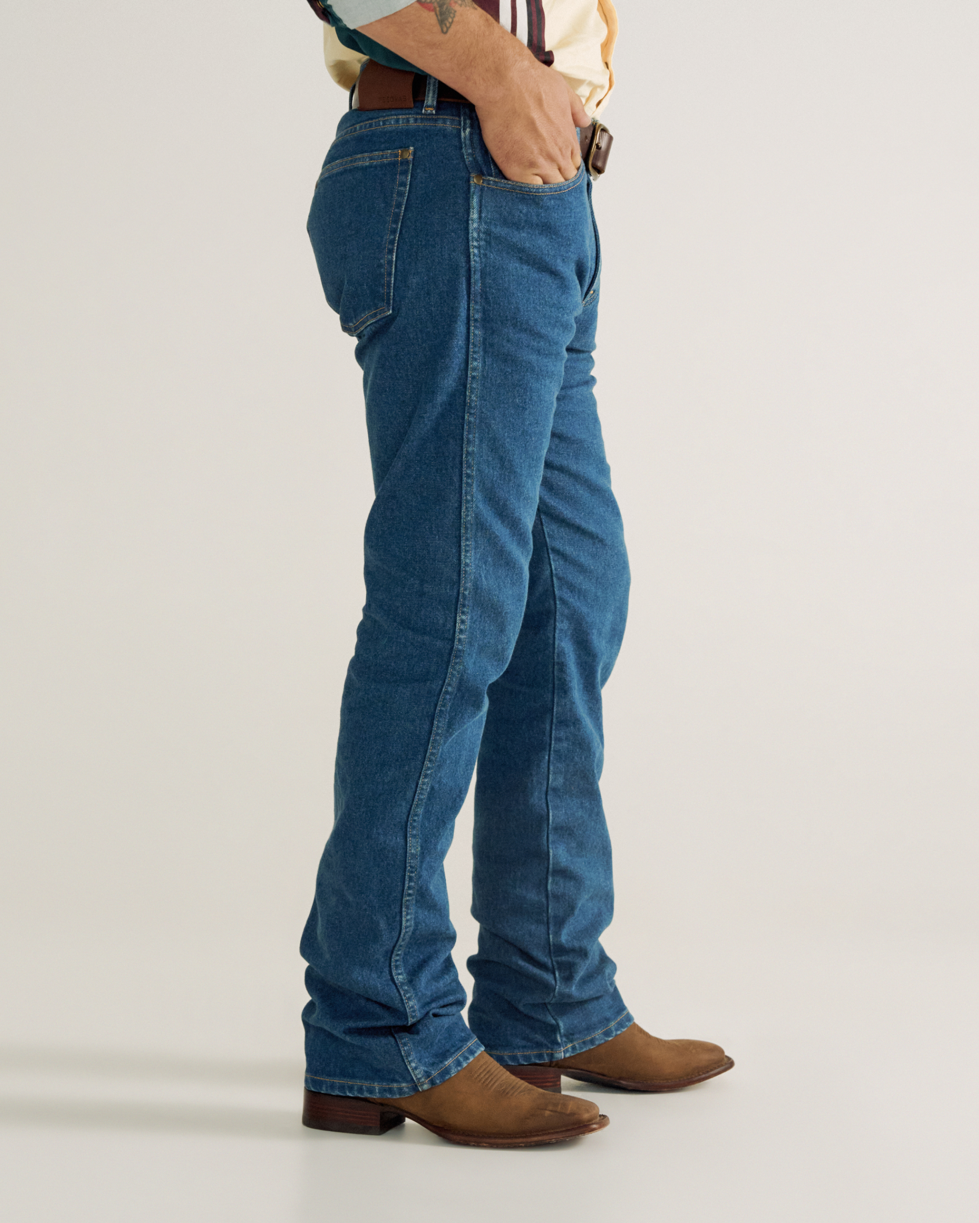 Men's Modern Bootcut Heritage Denim - Medium Blue Heritage Denim